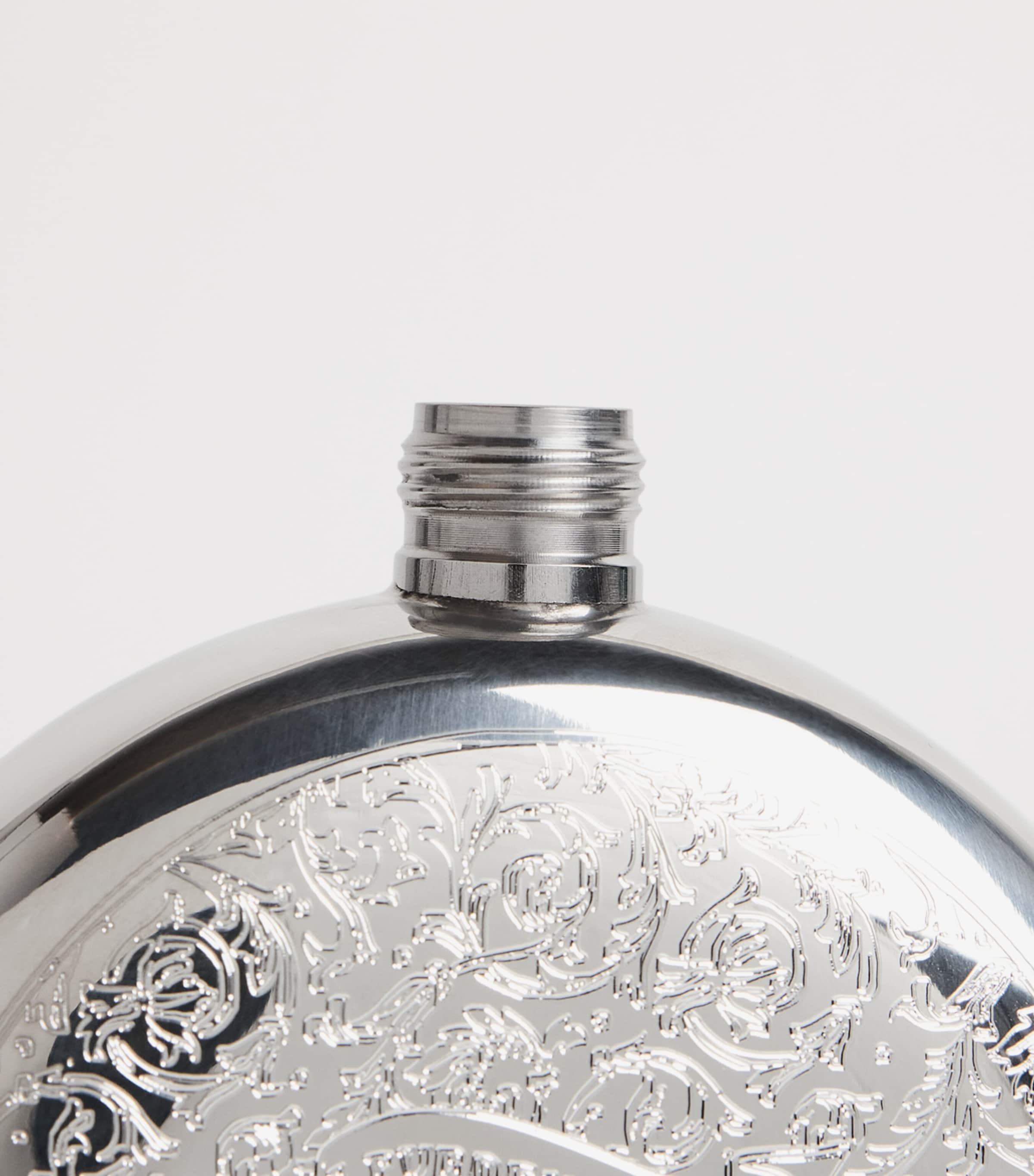 Purdey Rose and Scroll Flask Stl Image 3