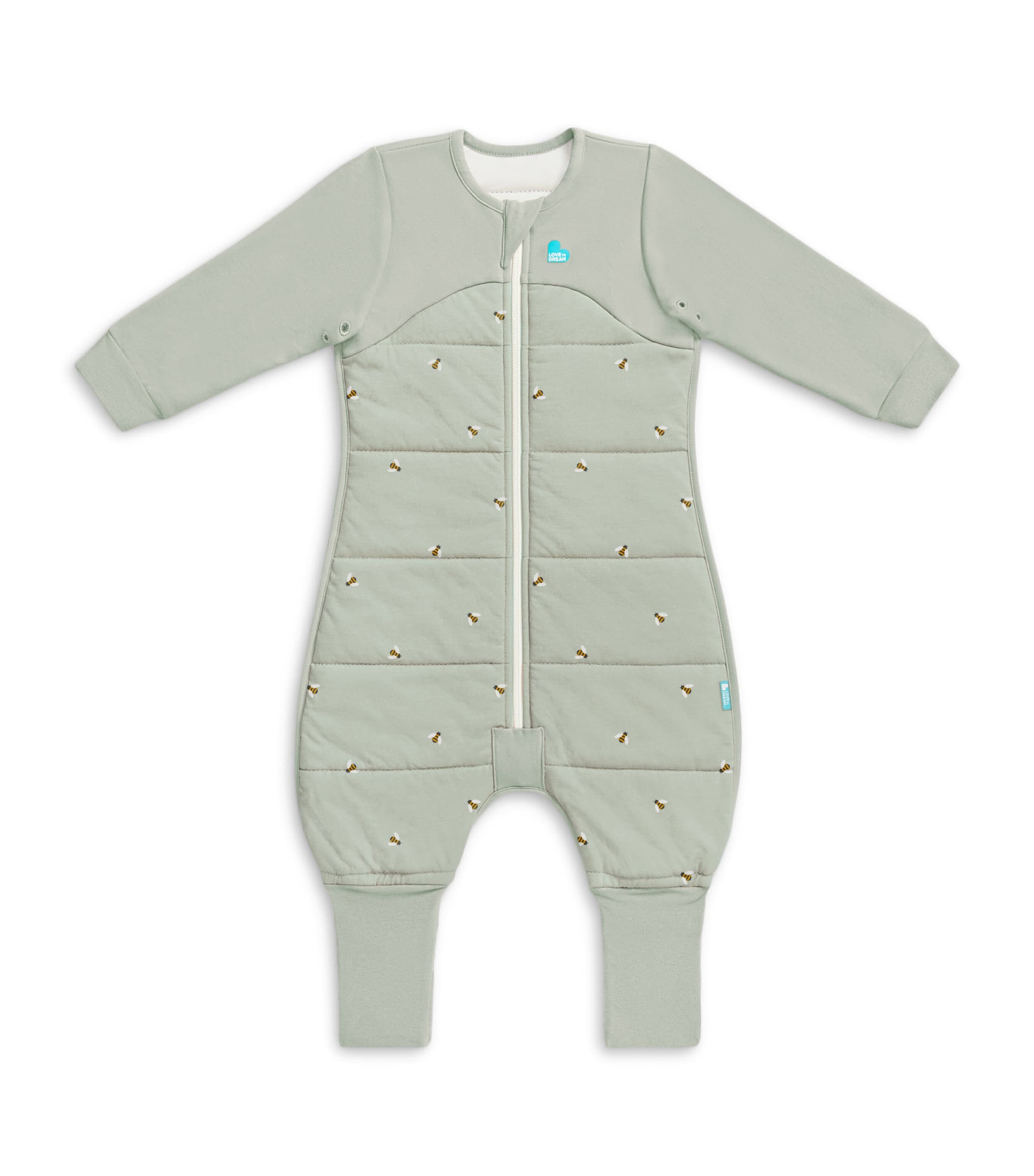 2.5 Tog Stretch-Cotton Bee Playsuit (24-26 Months) OLIVE Image 1