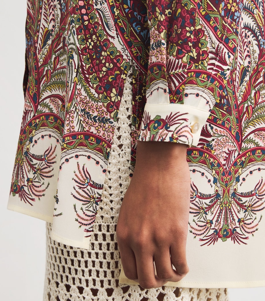 Silk Paisley Shirt X0801 Image 6