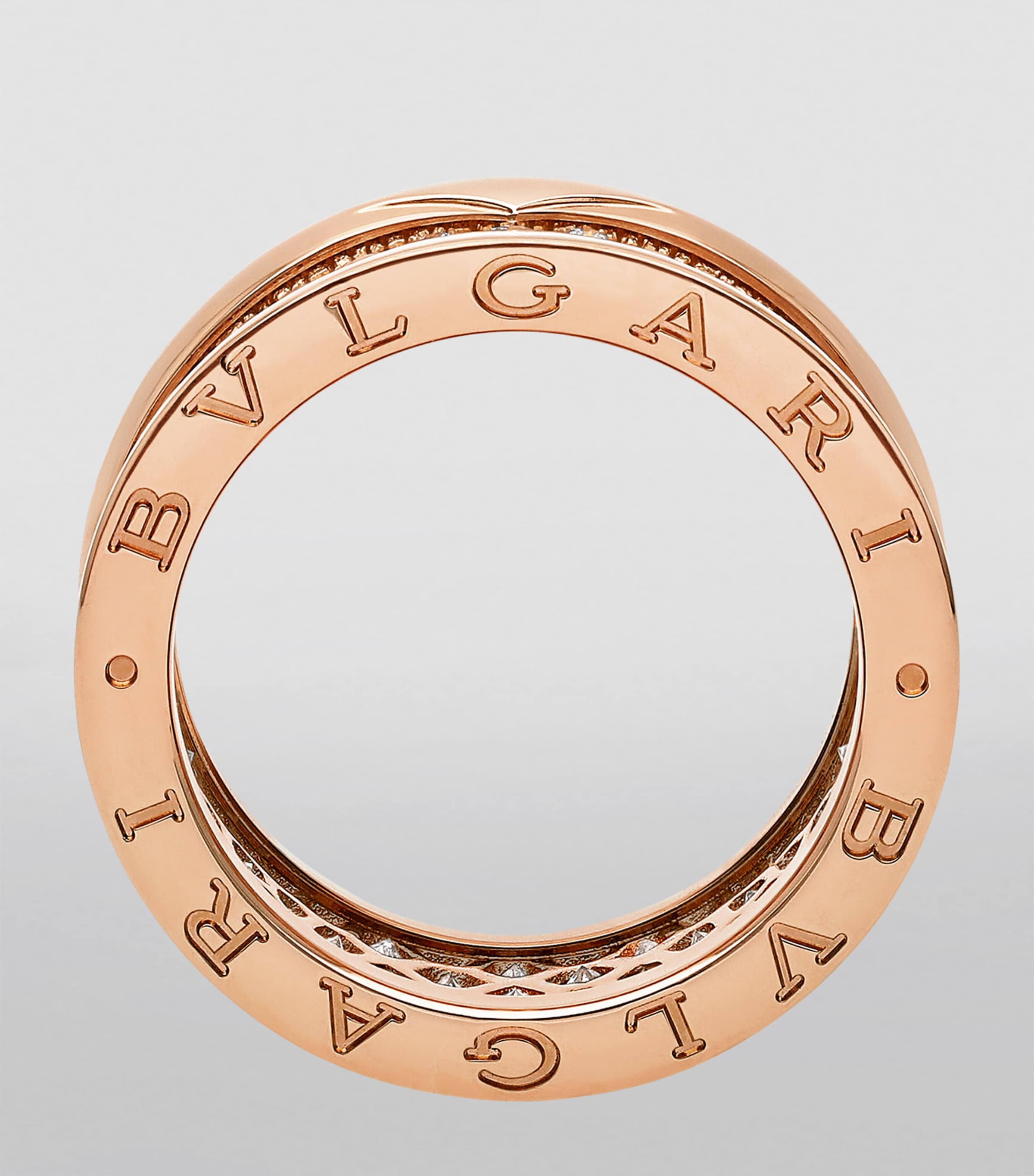Rose Gold and Diamond B.zero1 Ring ROSE GOLD Image 3