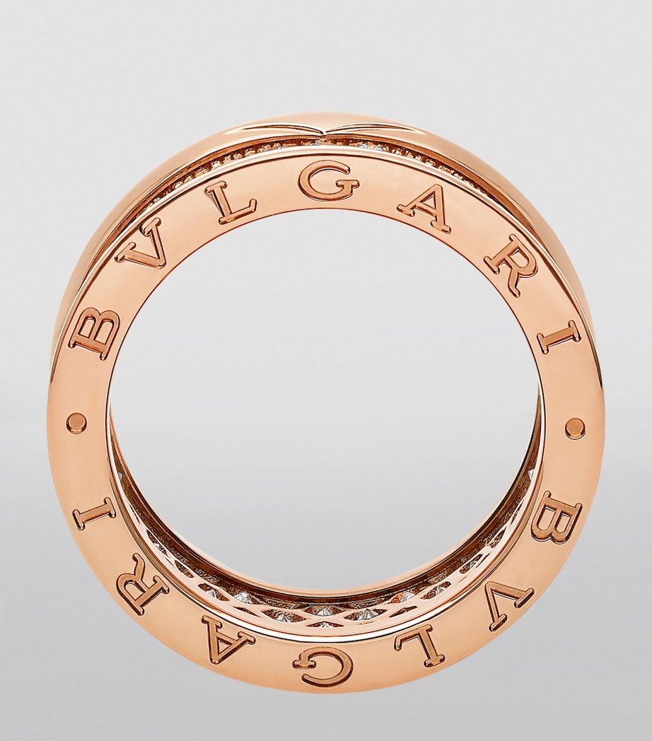Rose Gold and Diamond B.zero1 Ring ROSE GOLD Image 3