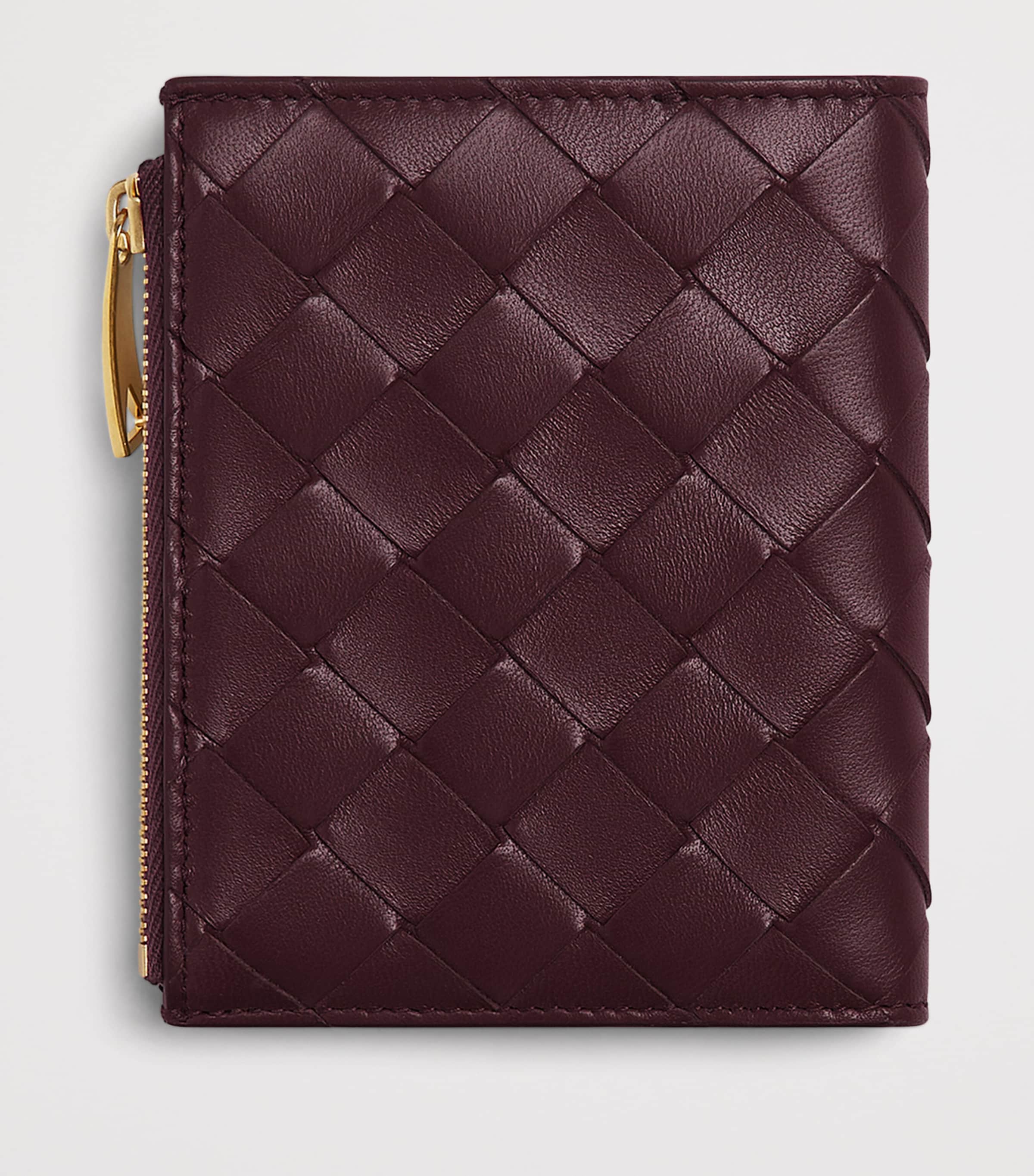 Bottega Veneta Small Leather Intrecciato Bifold Wallet Image 4