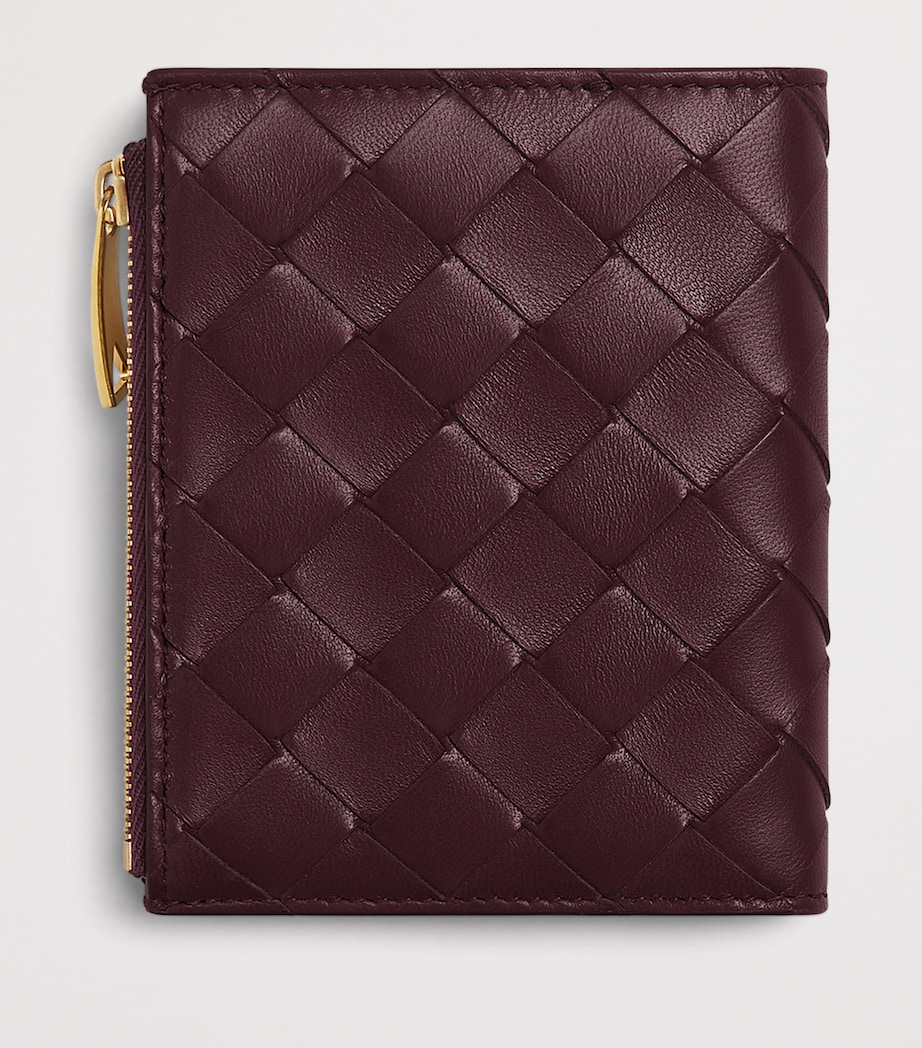 Bottega Veneta Small Leather Intrecciato Bifold Wallet Image 4