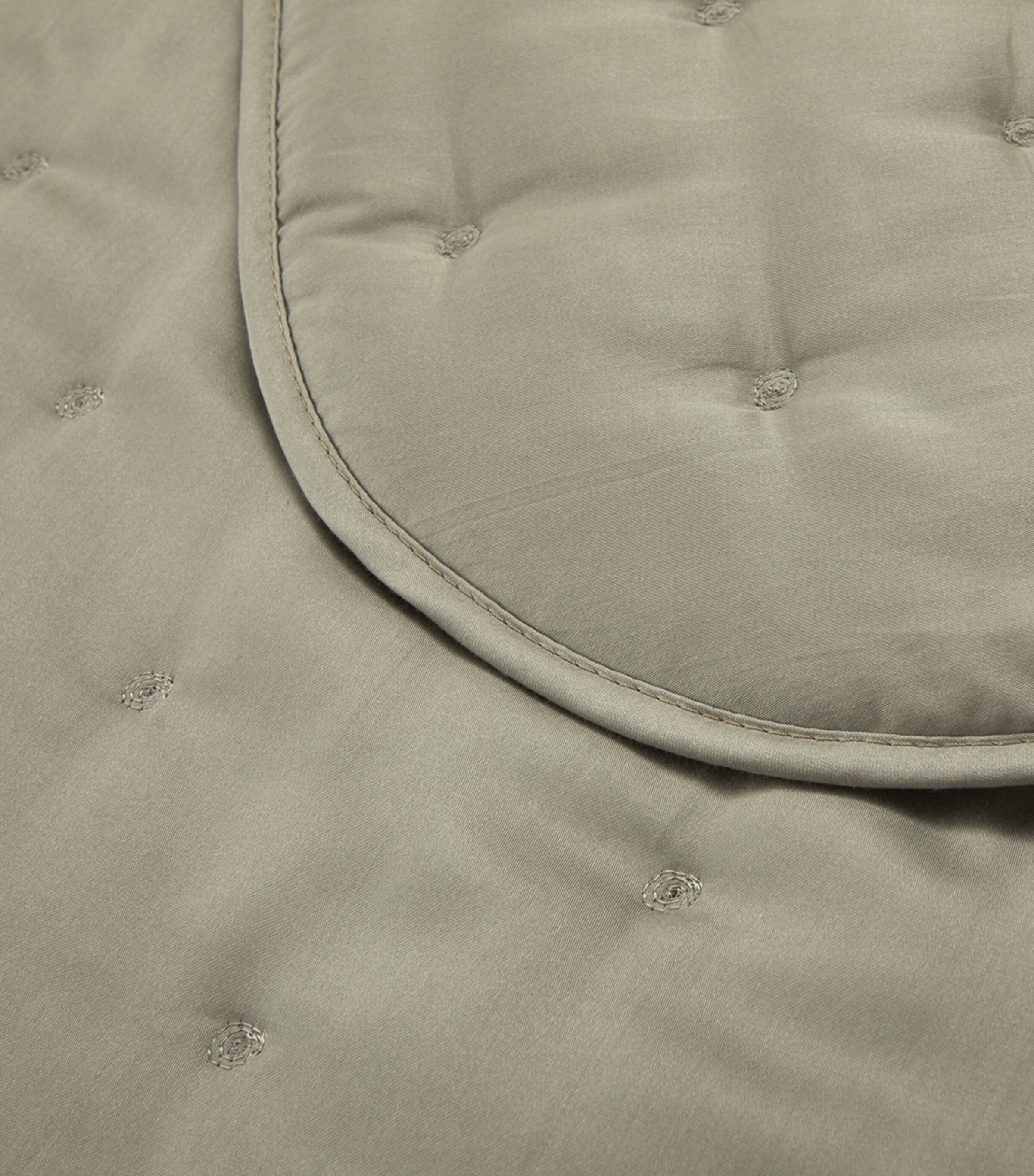 Yves Delorme Triomphe Kaki Super King Bedcover (285cm x 250cm) Kaki Image 3