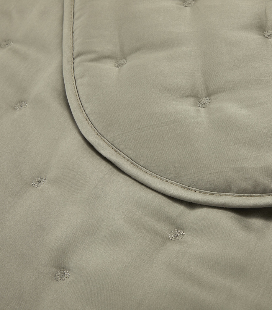 Yves Delorme Triomphe Kaki Super King Bedcover (285cm x 250cm) Kaki Image 3