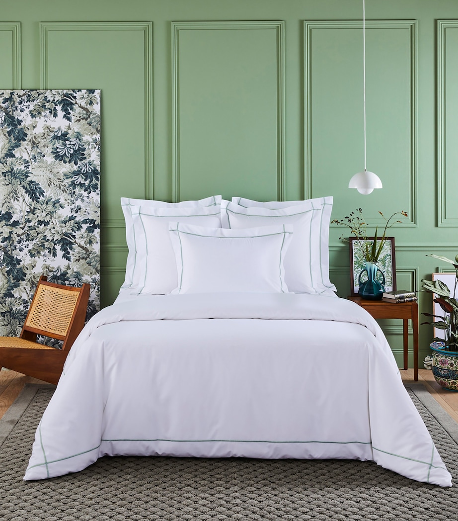 Yves Delorme Cotton Athena King Duvet Cover (240cm x 220cm) Veronese Image 1