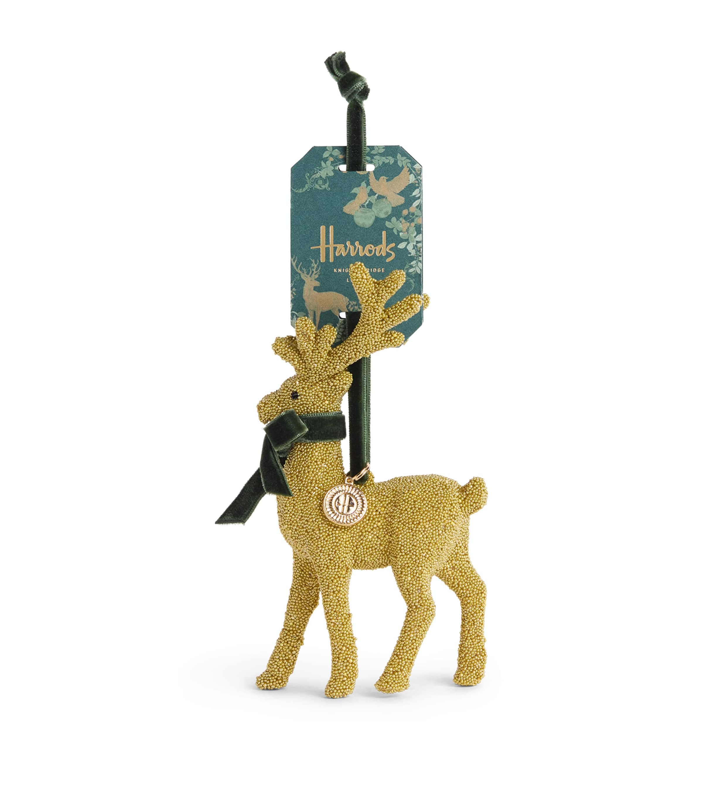 Harrods Microbeaded Reindeer Ornament