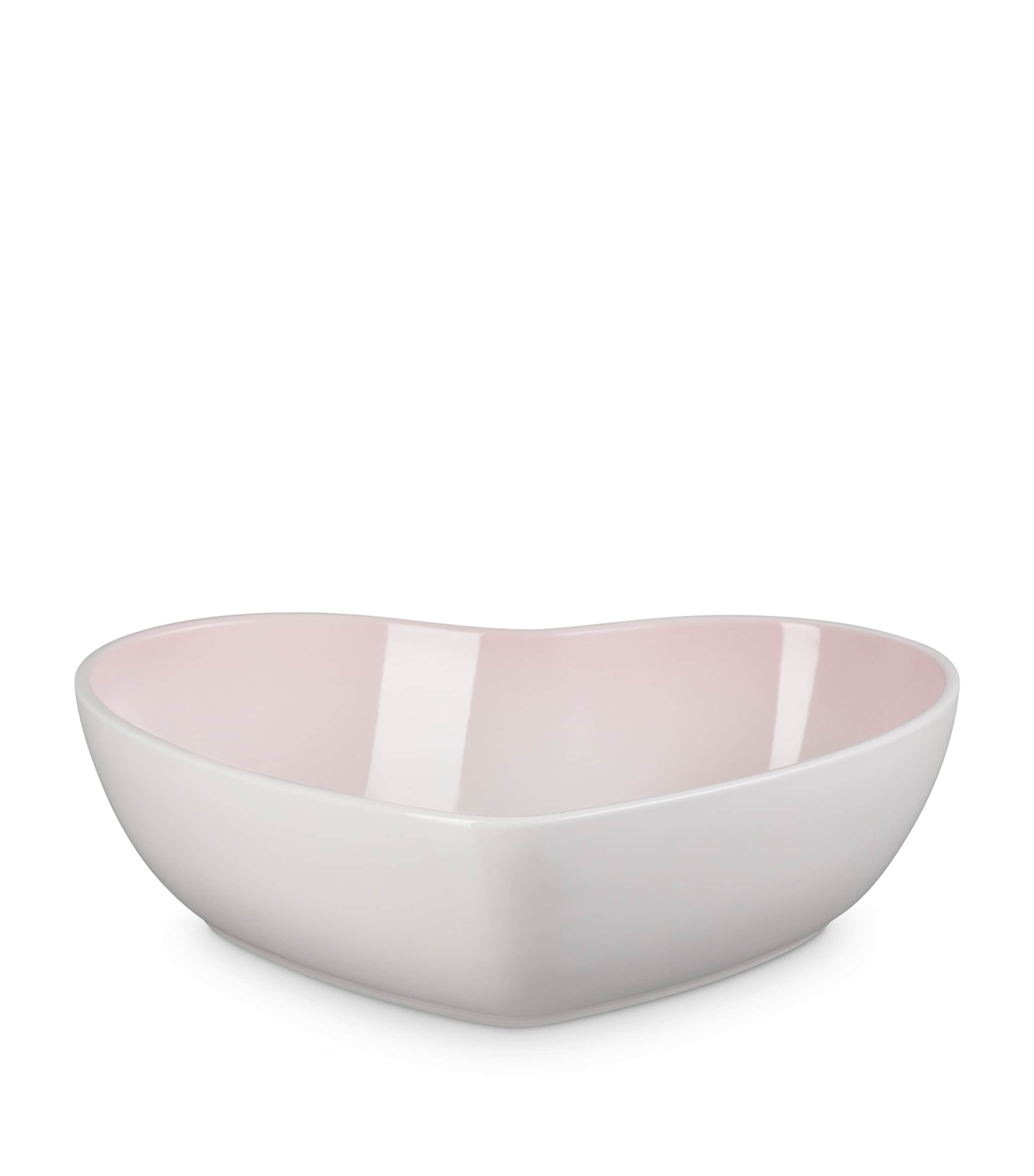 Stoneware Heart Serving Bowl (20cm) SHELL PINK Image 5
