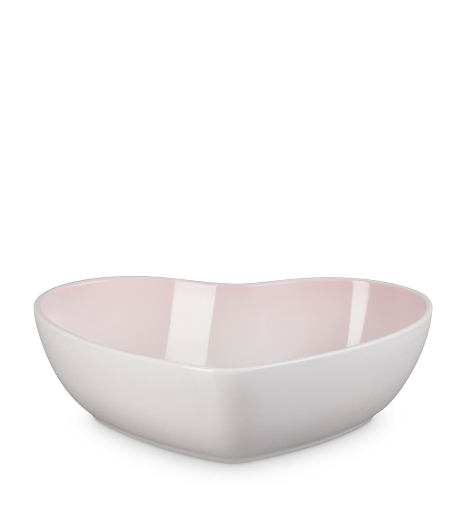 Stoneware Heart Serving Bowl (20cm) SHELL PINK Image 5