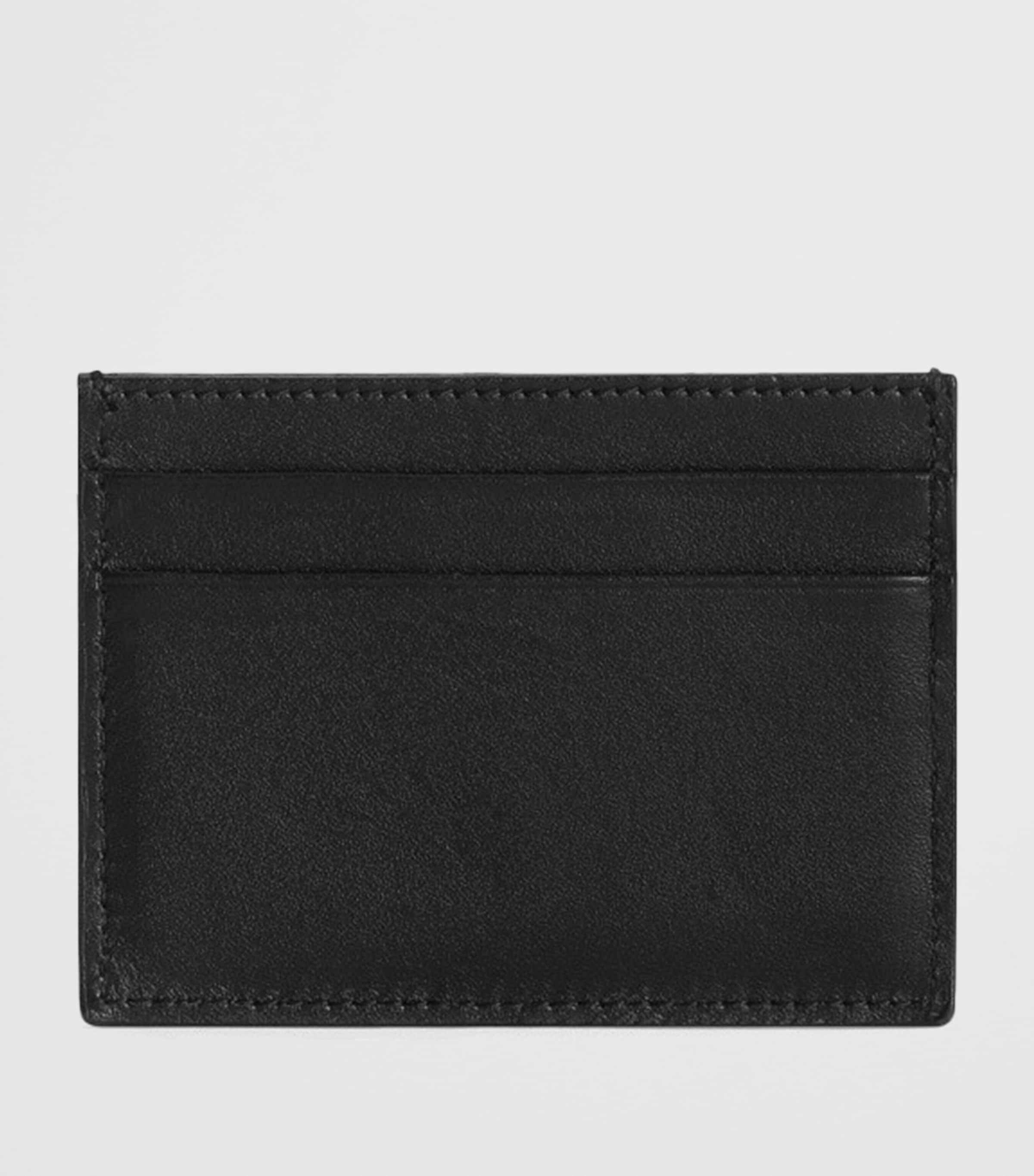Calfskin Logo Card Holder 80999-BLACK Image 3