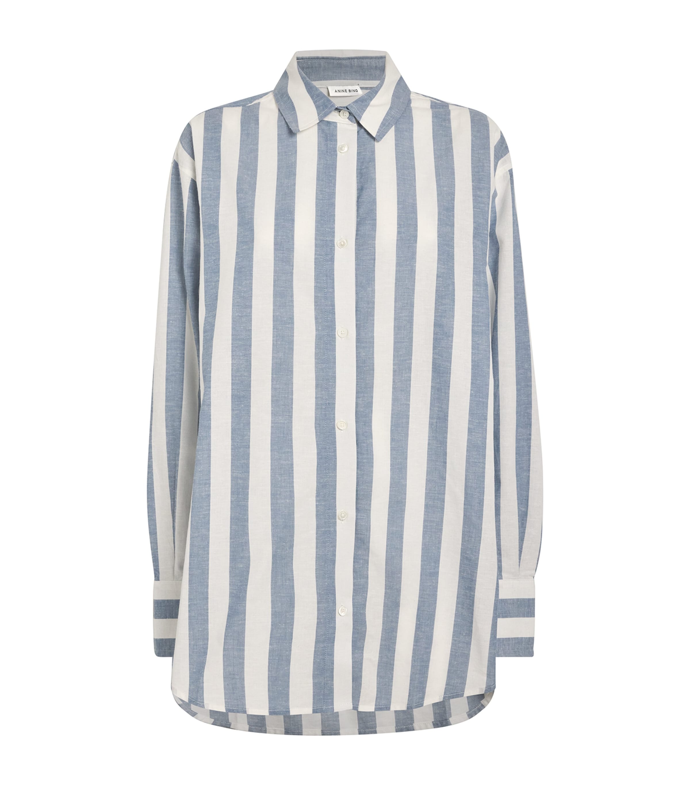 Shop Anine Bing Striped Plaza Shirt