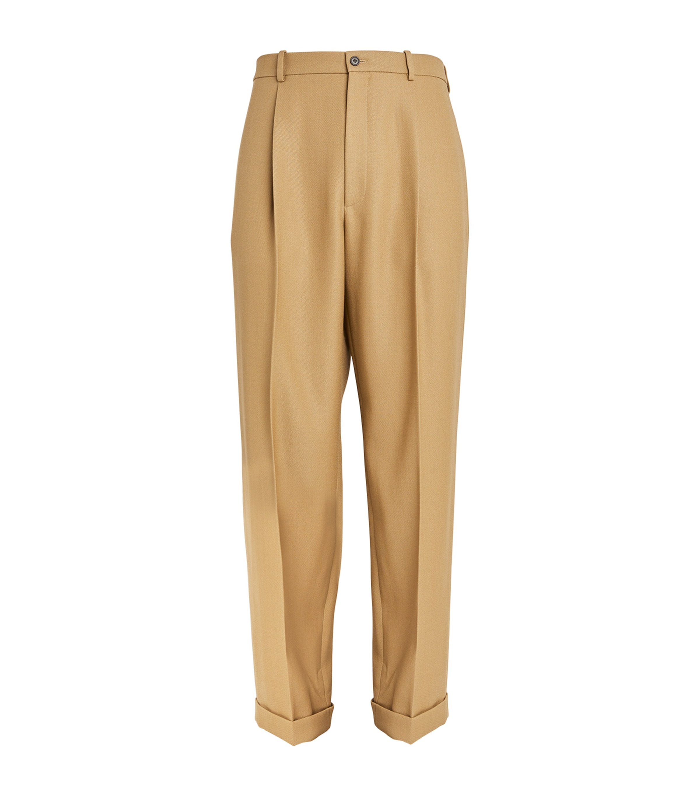 The Row Keenan Pleated Trousers In Brown