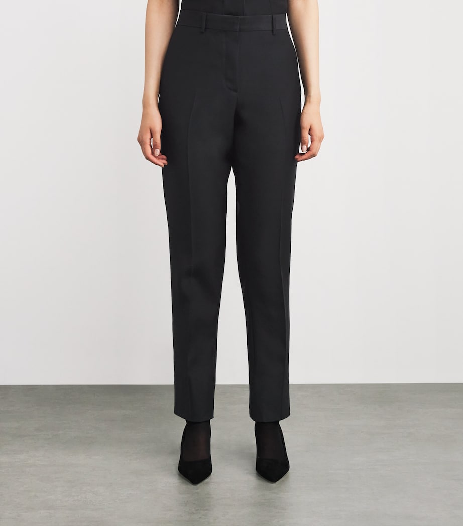 Wool-Silk Slim Trousers 1000 Image 3