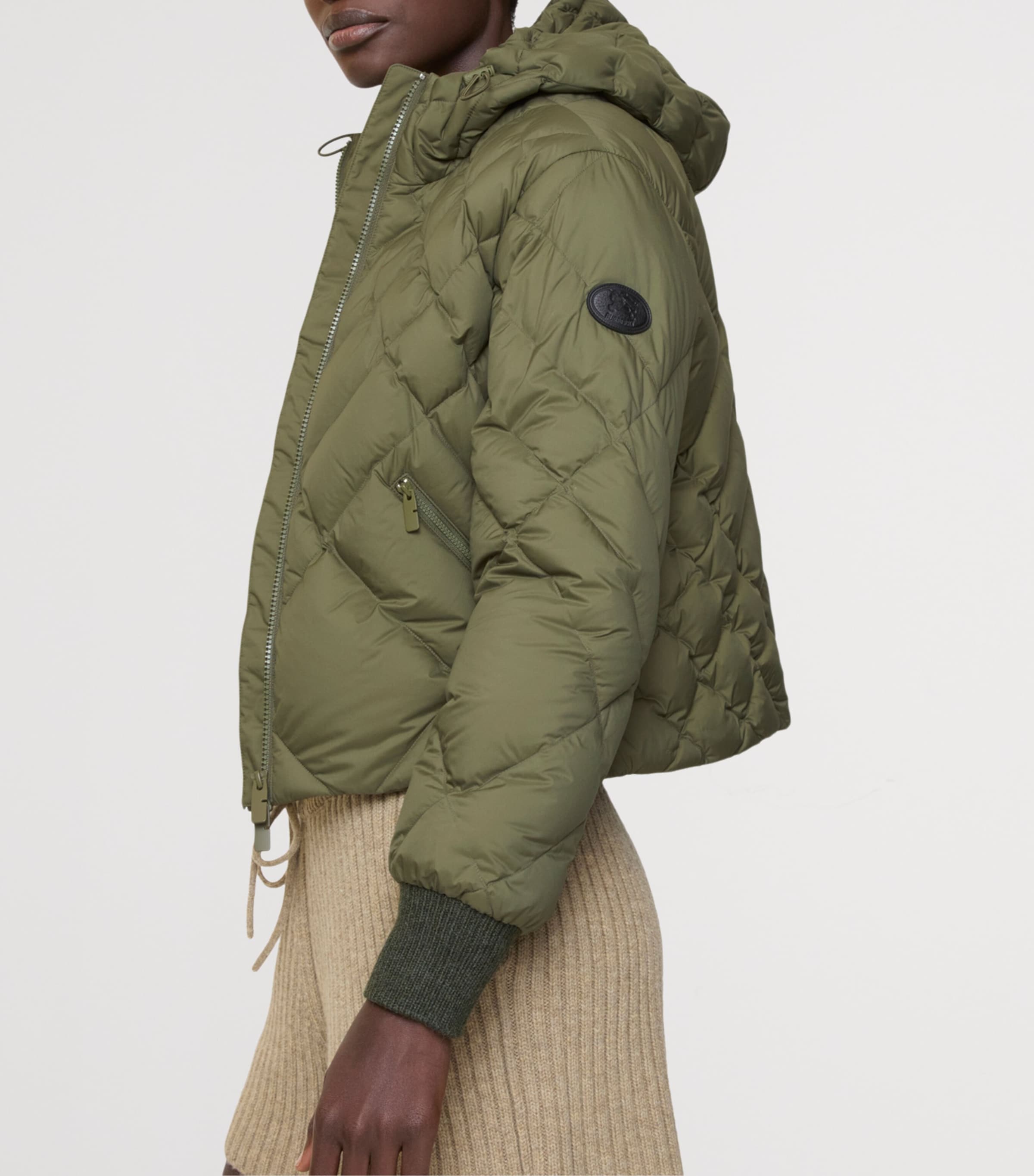 Down Quilted Delly Puffer Jacket PASTURE GREEN Image 3