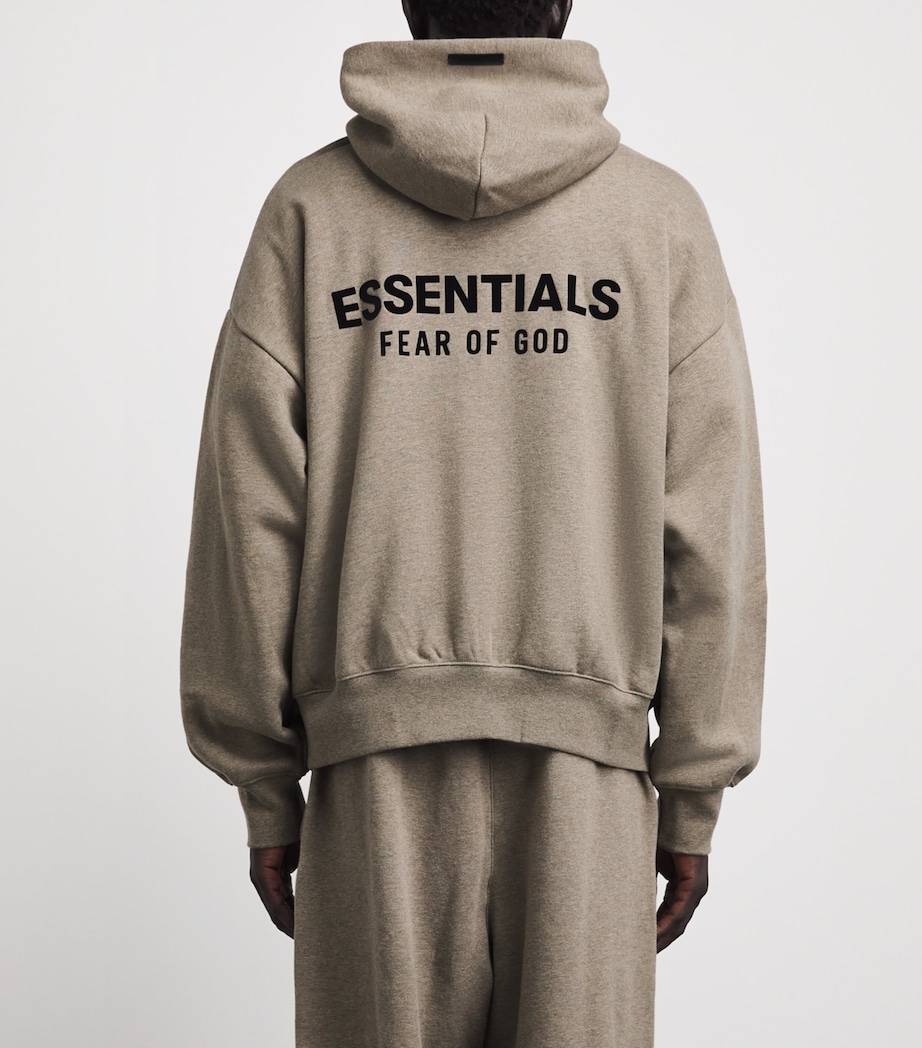 FEAR OF GOD ESSENTIALS Mens Classic Fit Hoodie Homestead Heather Image 5