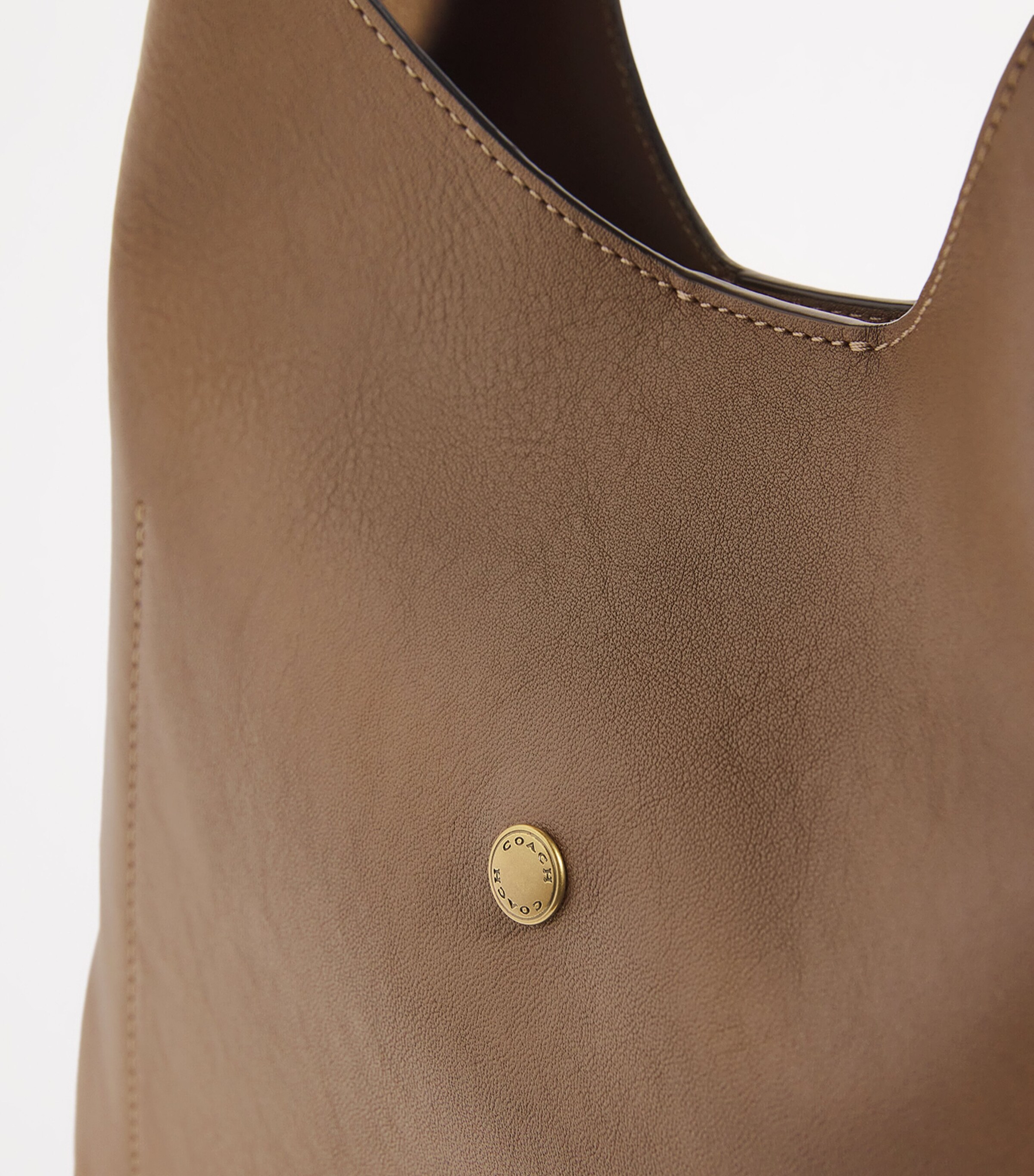 Coach Leather Brooklyn 39 Shoulder Bag Stone Image 6