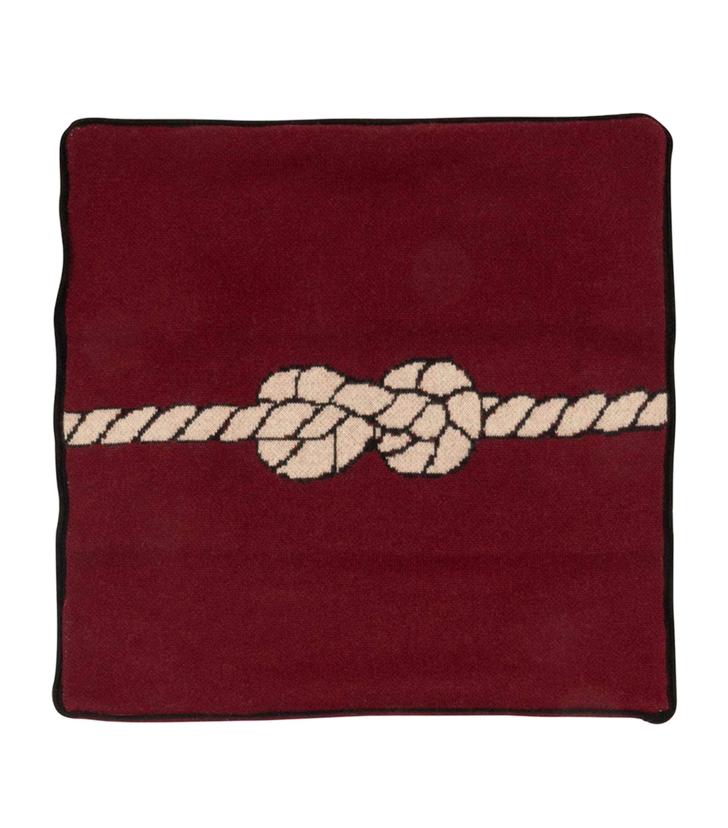SAVED NY x Damien Nicolas Roux Cashmere Ropes Cushion (50cm x 50cm) | Home New In | Home Furnishings | Cushions