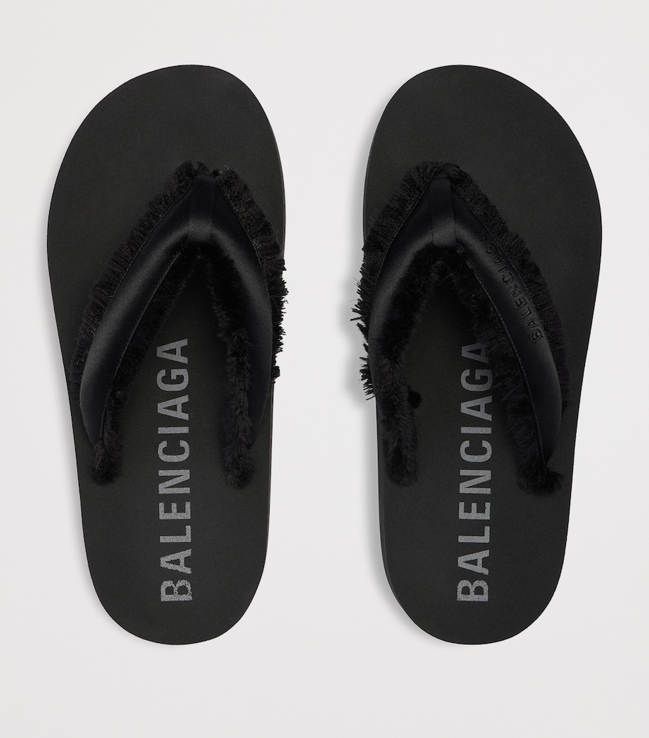 Balenciaga Fringed Jet Lag Flip Flops Image 5
