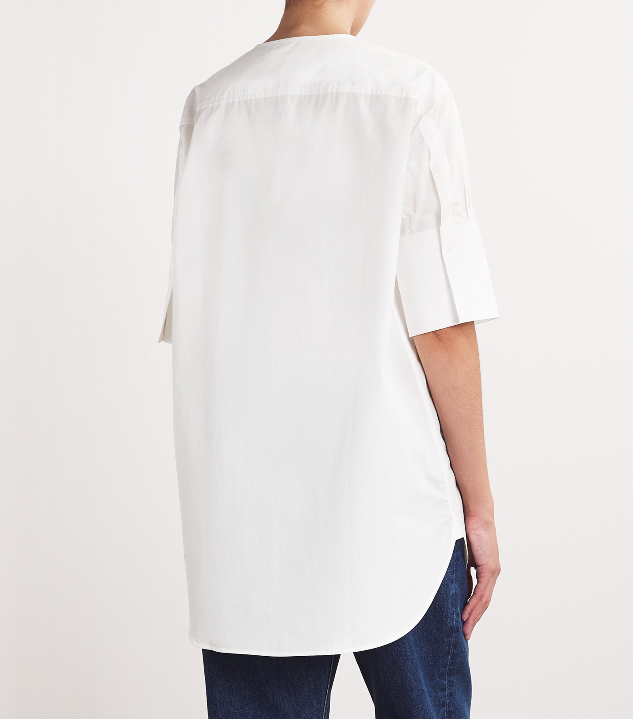 FRAME Womens Cotton Sunday Shirt White Image 4