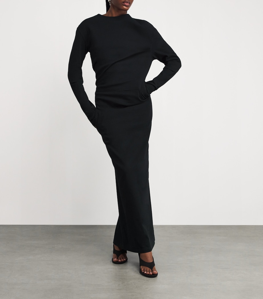 Like Torso Like Shirt Maxi Dress BLACK Image 2