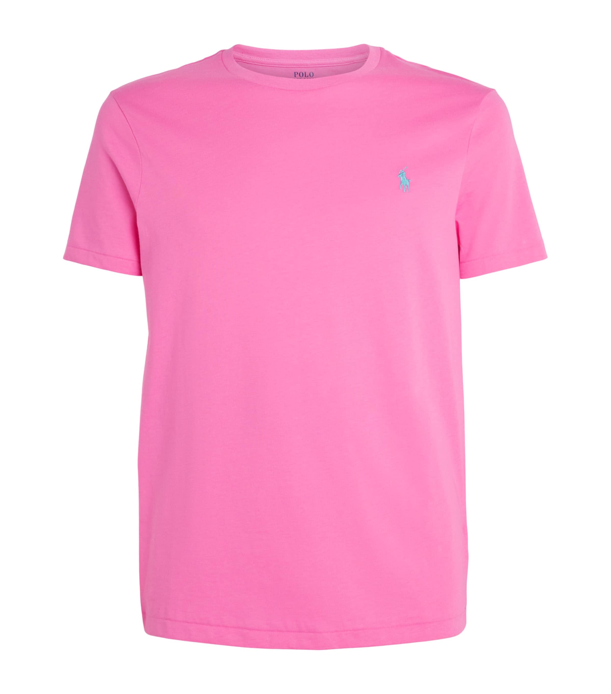 Polo Ralph Lauren Mens Cotton Custom Slim-Fit T-Shirt Baja Image 1