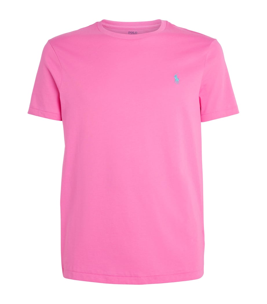 Polo Ralph Lauren Mens Cotton Custom Slim-Fit T-Shirt Baja Image 1