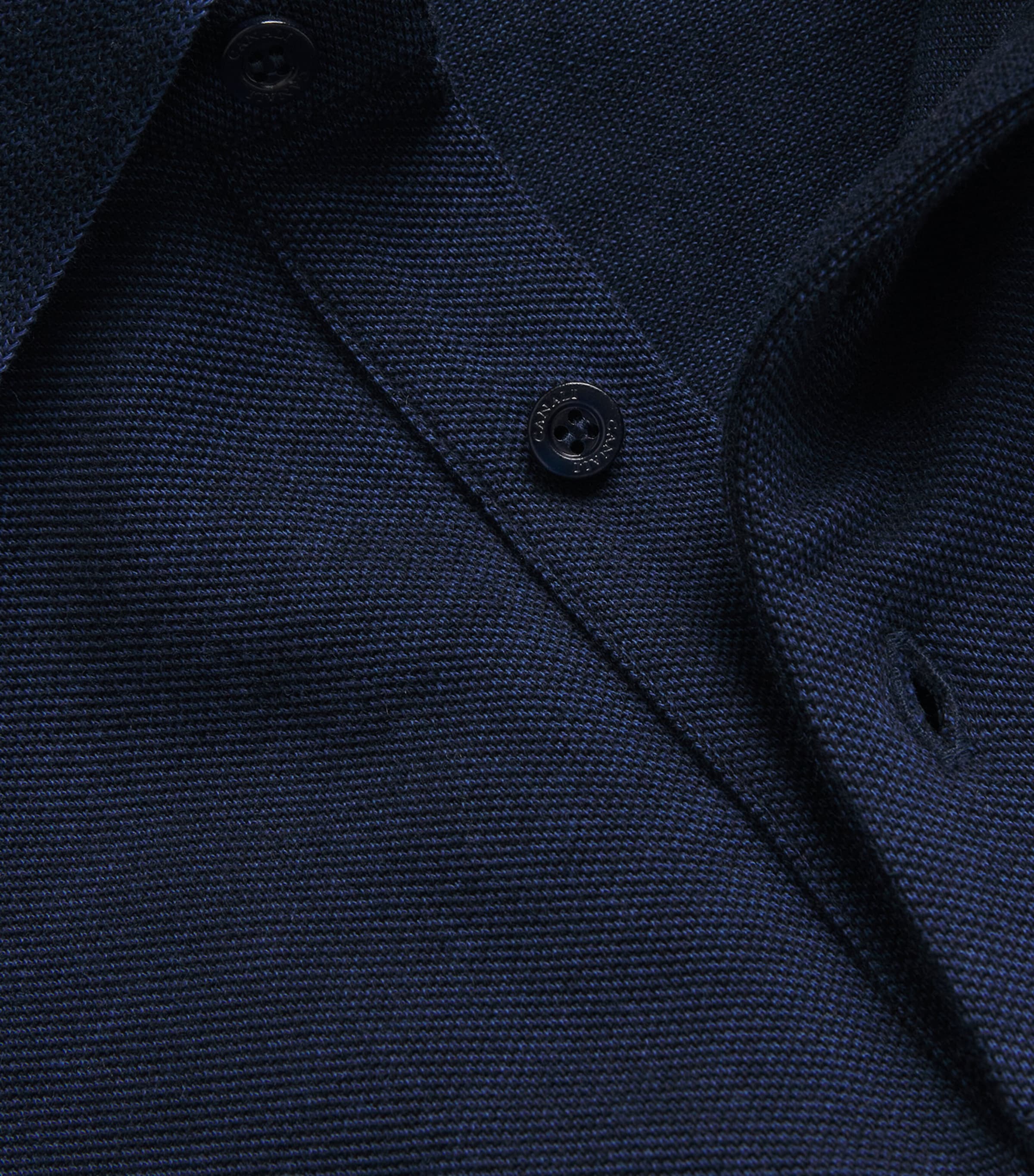 Canali Mens Cotton Polo Shirt Image 5