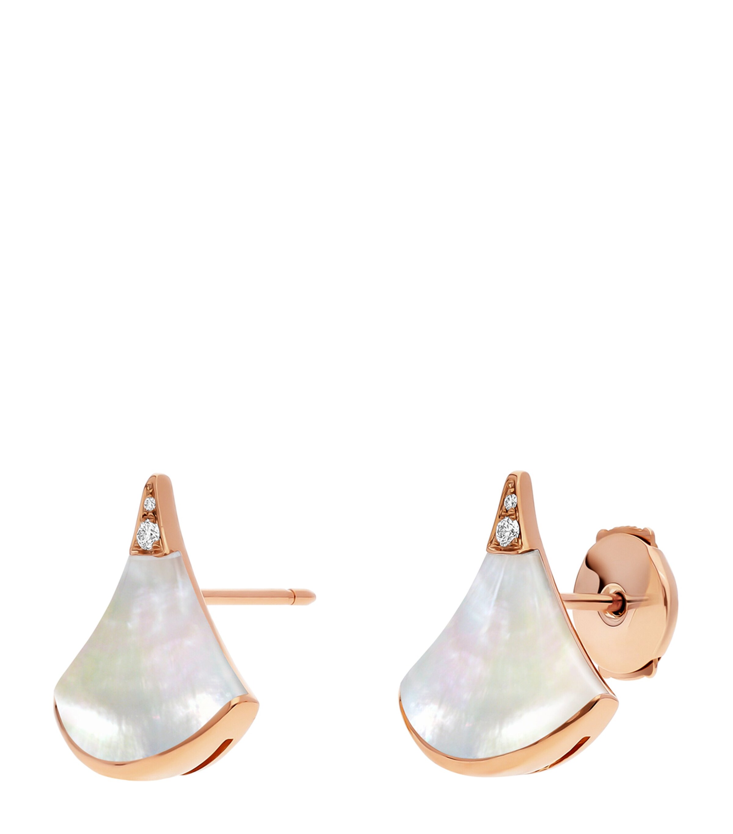 Bvlgari Rose Gold, Diamond and Mother-of-Pearl Divas' Dream Earrings Pink Gold Image 3
