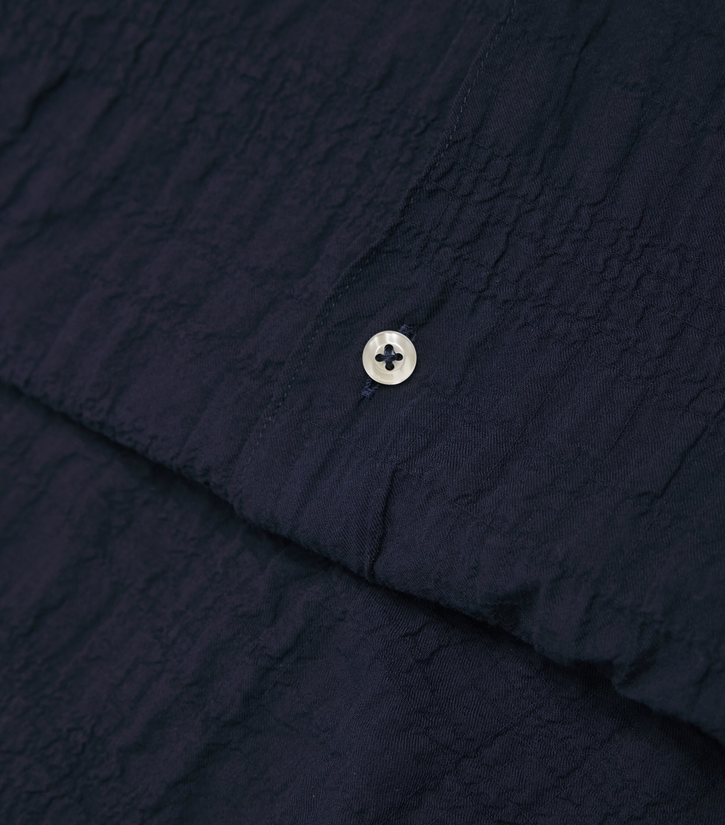 Officine Generale Mens Cotton Seersucker Eren Shirt Night Sky Image 5