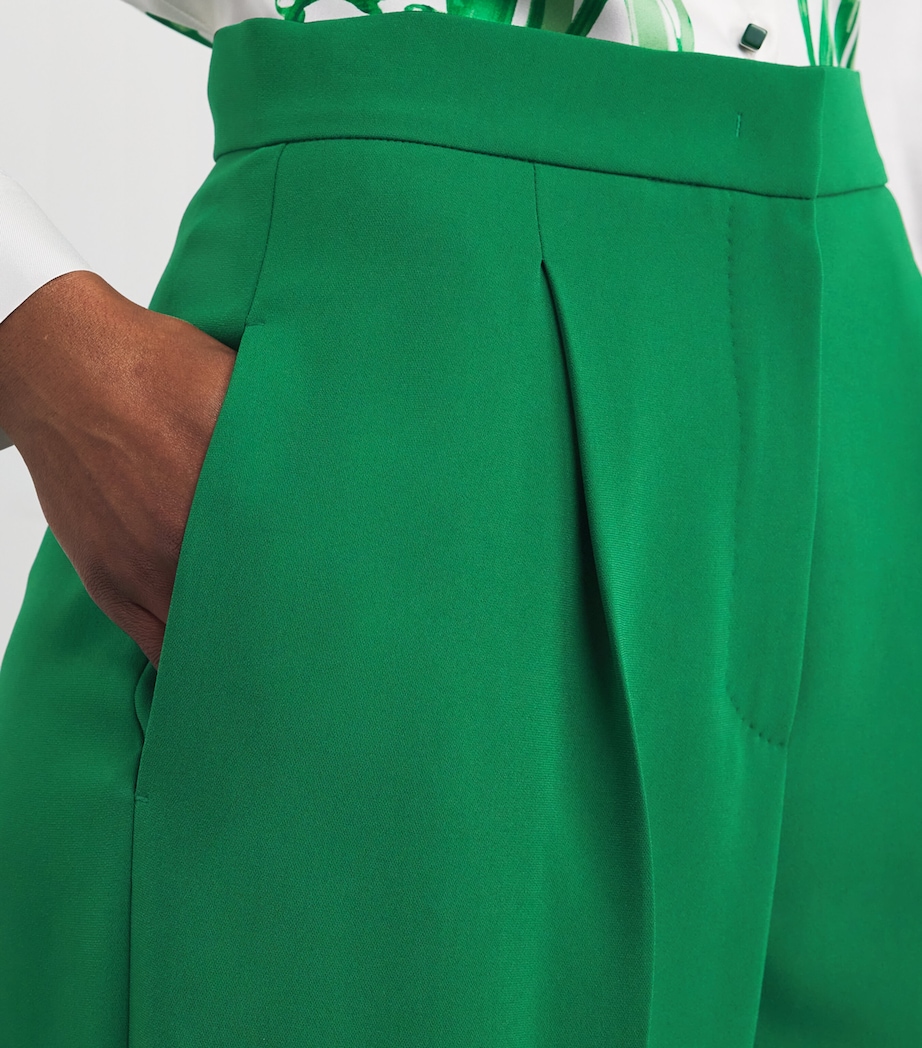 Cady Wide-Leg Trousers EMERALD Image 6