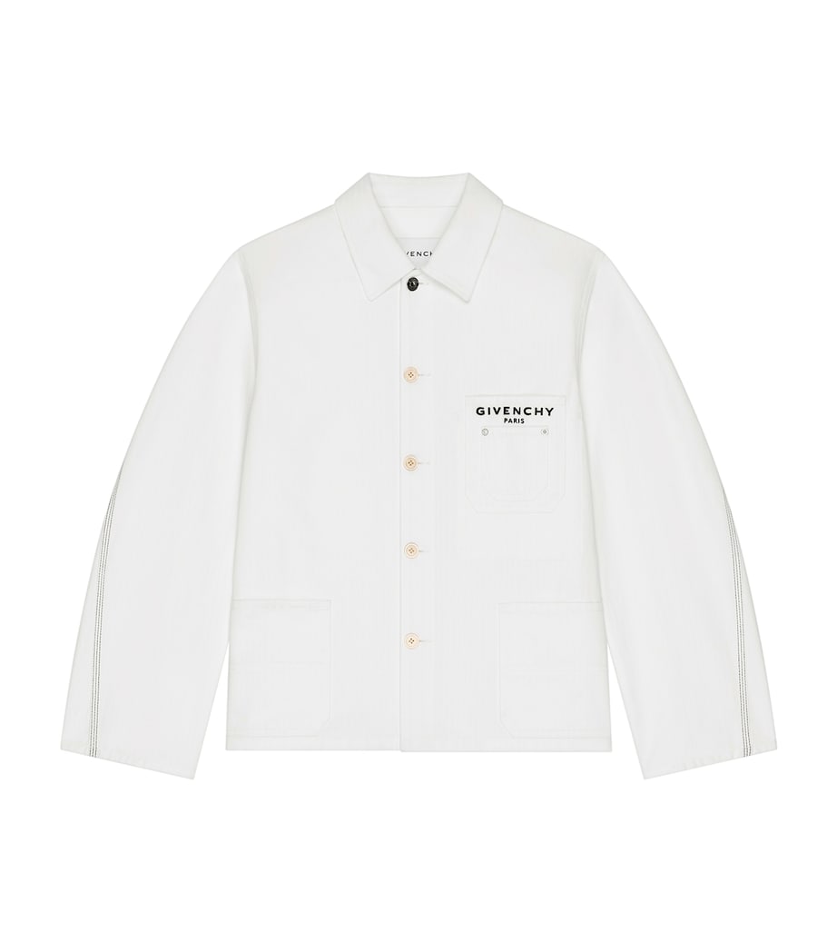 Denim Jacket WHITE Image 1