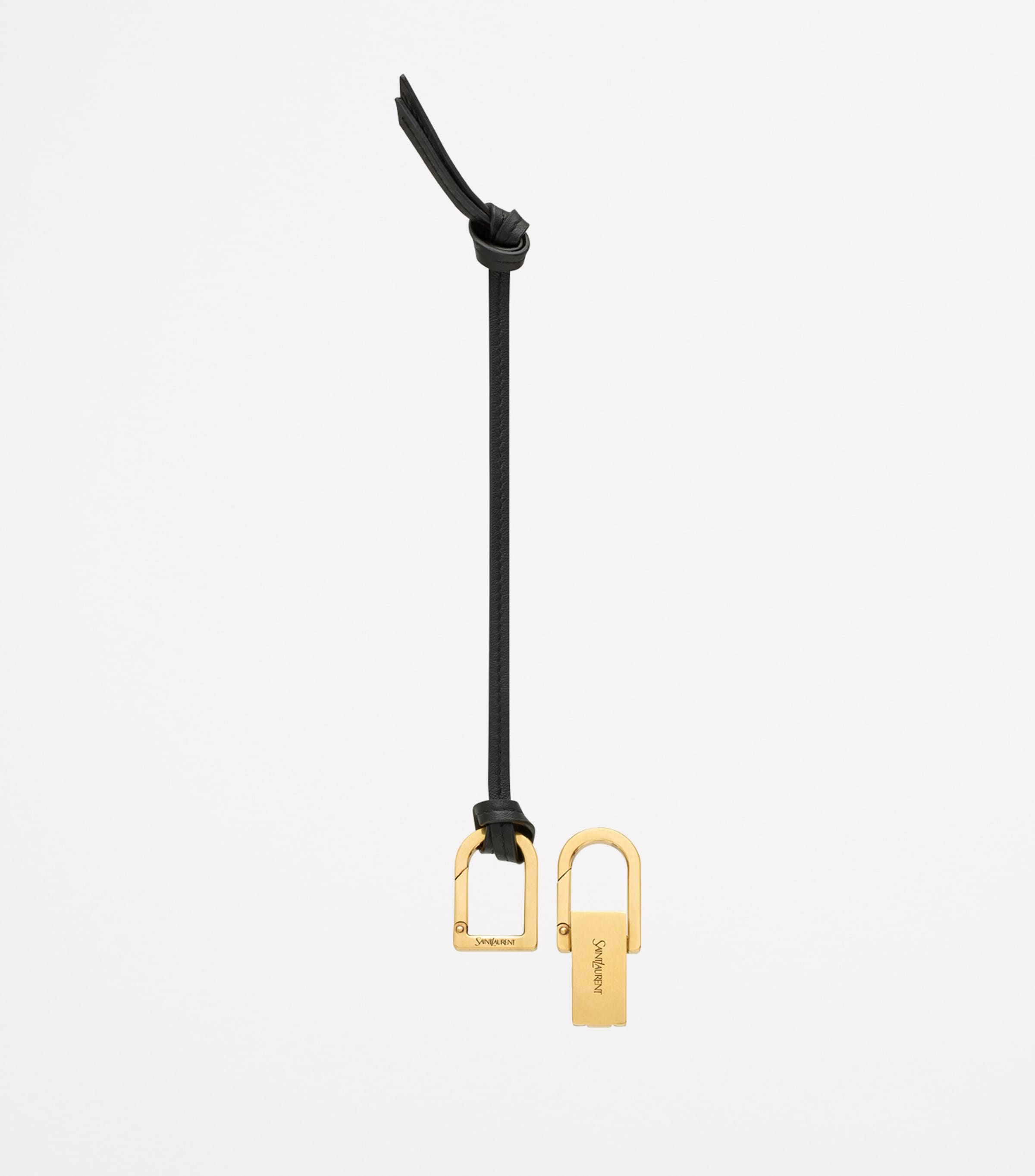 Saint Laurent Leather Kiss Kiss Key Chain Image 3