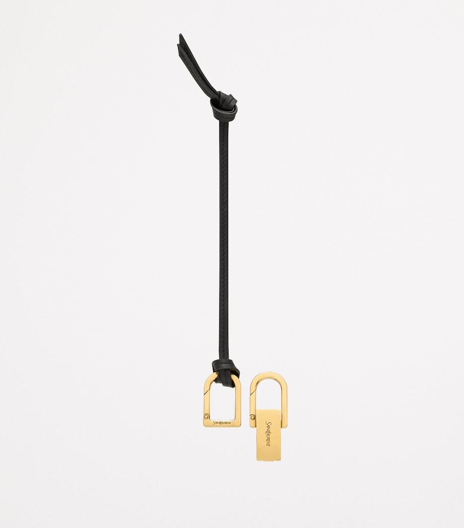 Saint Laurent Leather Kiss Kiss Key Chain Image 3