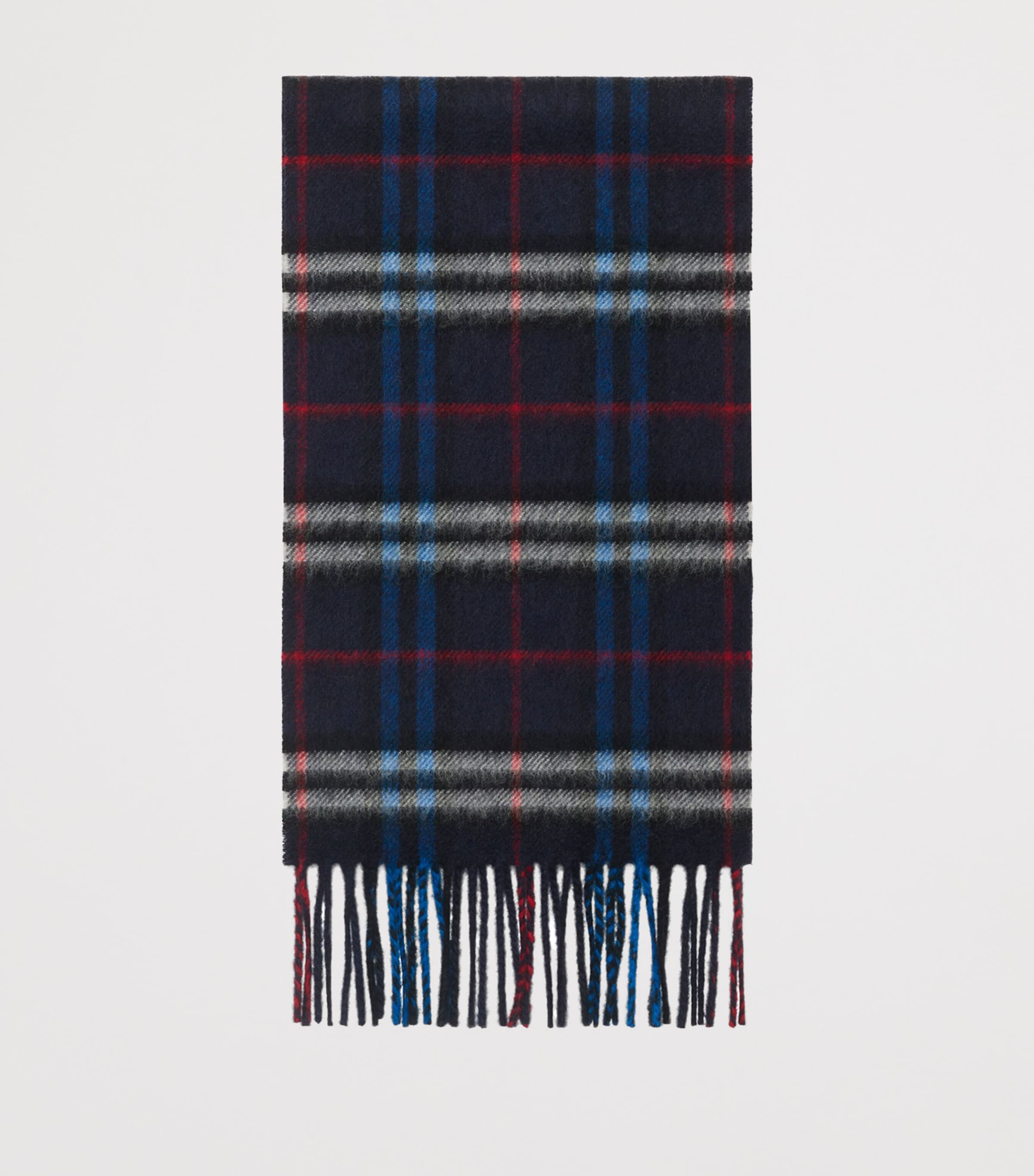 Cashmere Check Scarf STORM BLUE IP CHECK Image 2