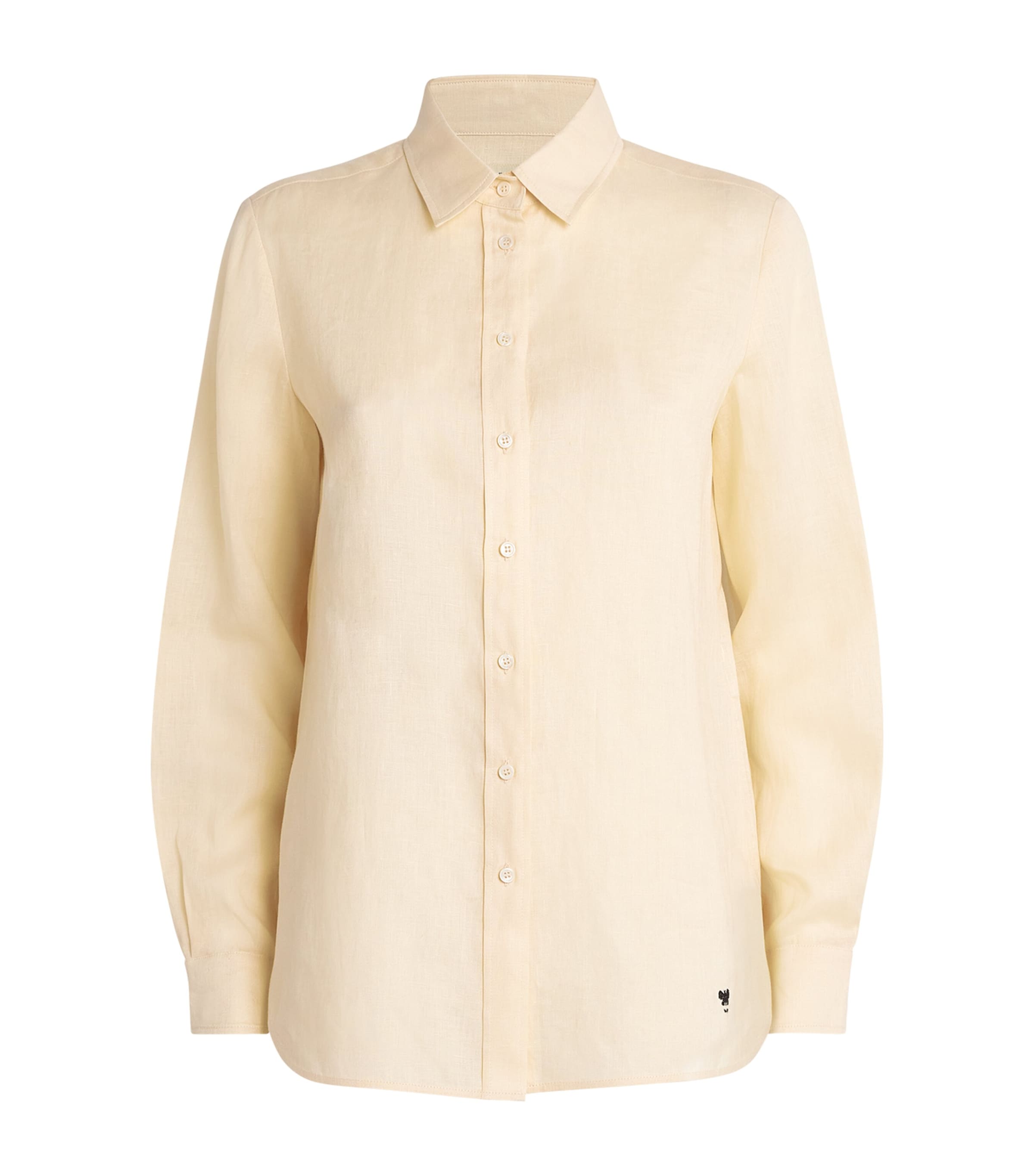 Weekend Max Mara Linen Shirt In Beige