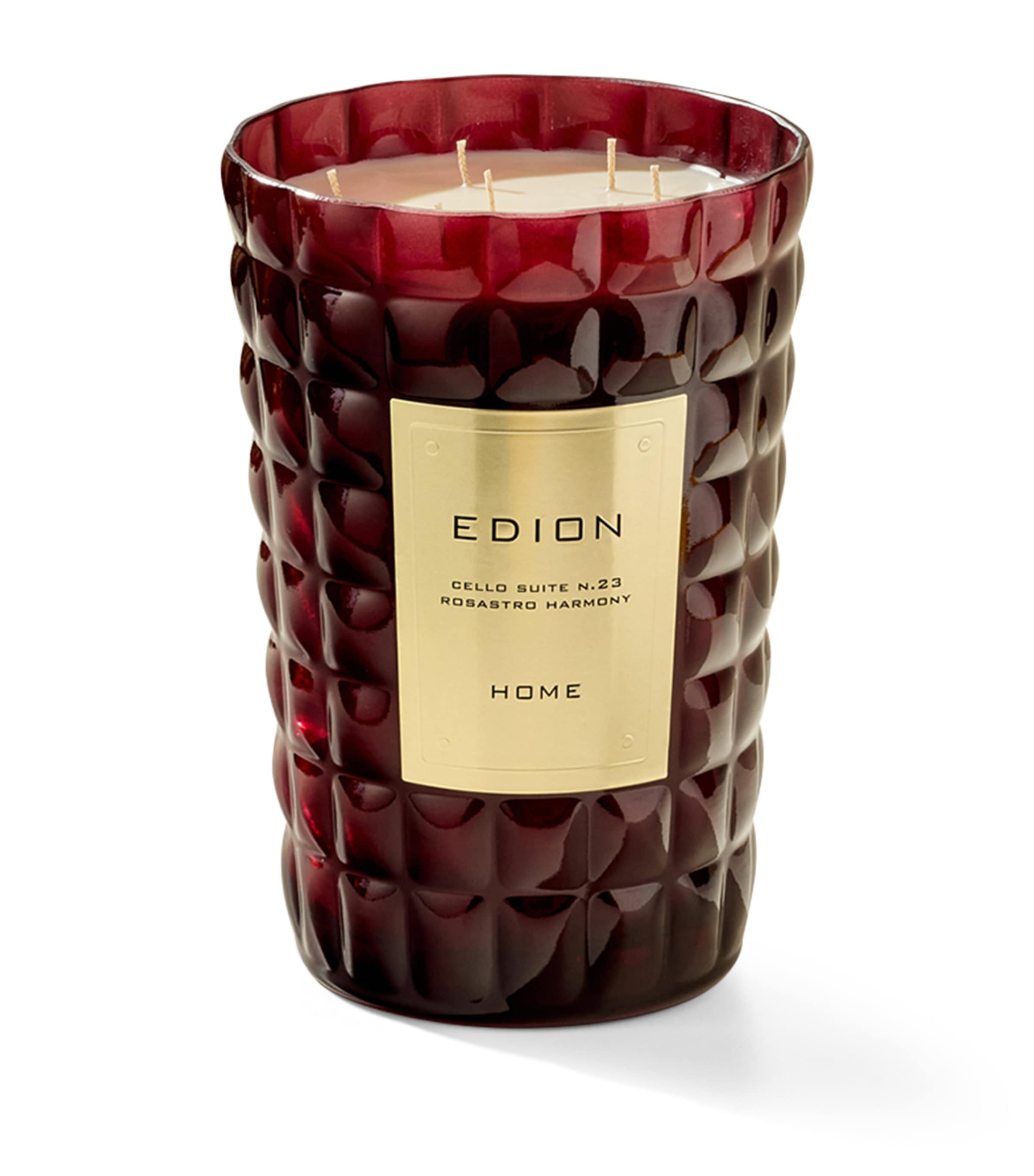 Edion Cello Suite No.23 Rosastro Harmony Candle In Burgundy