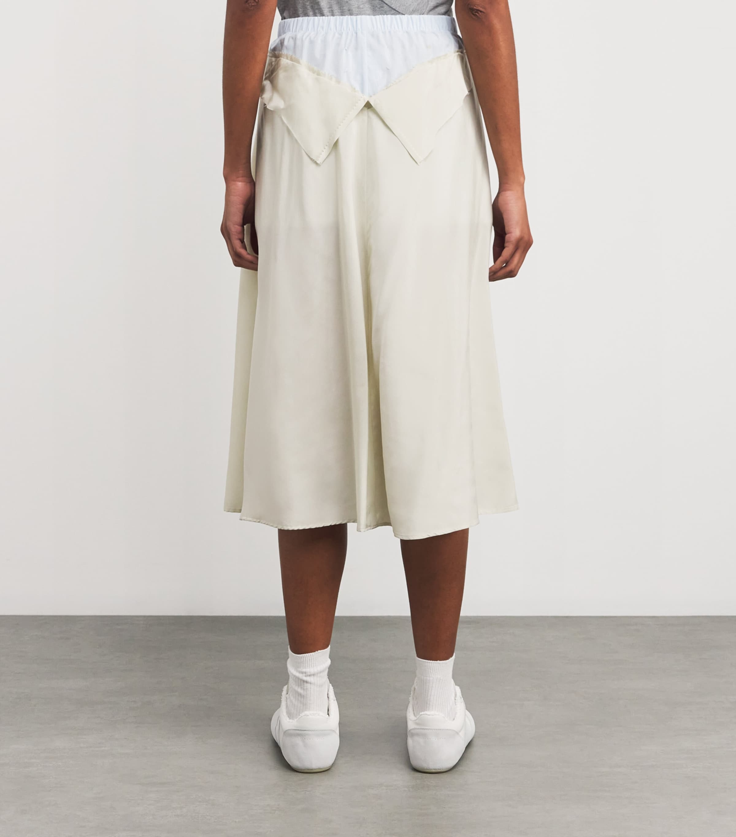 Maison Margiela Ivory Anonymity of the Lining Midi Skirt Maison Margiela Ivory Anonymity of the Lining Midi Skirt