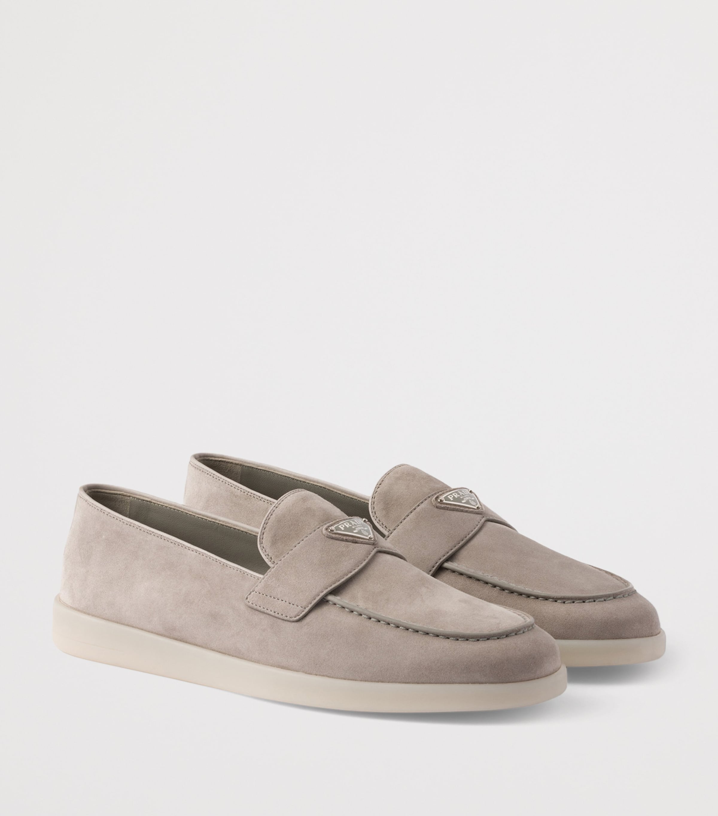 Suede Triangle Loafers F0424 Image 2
