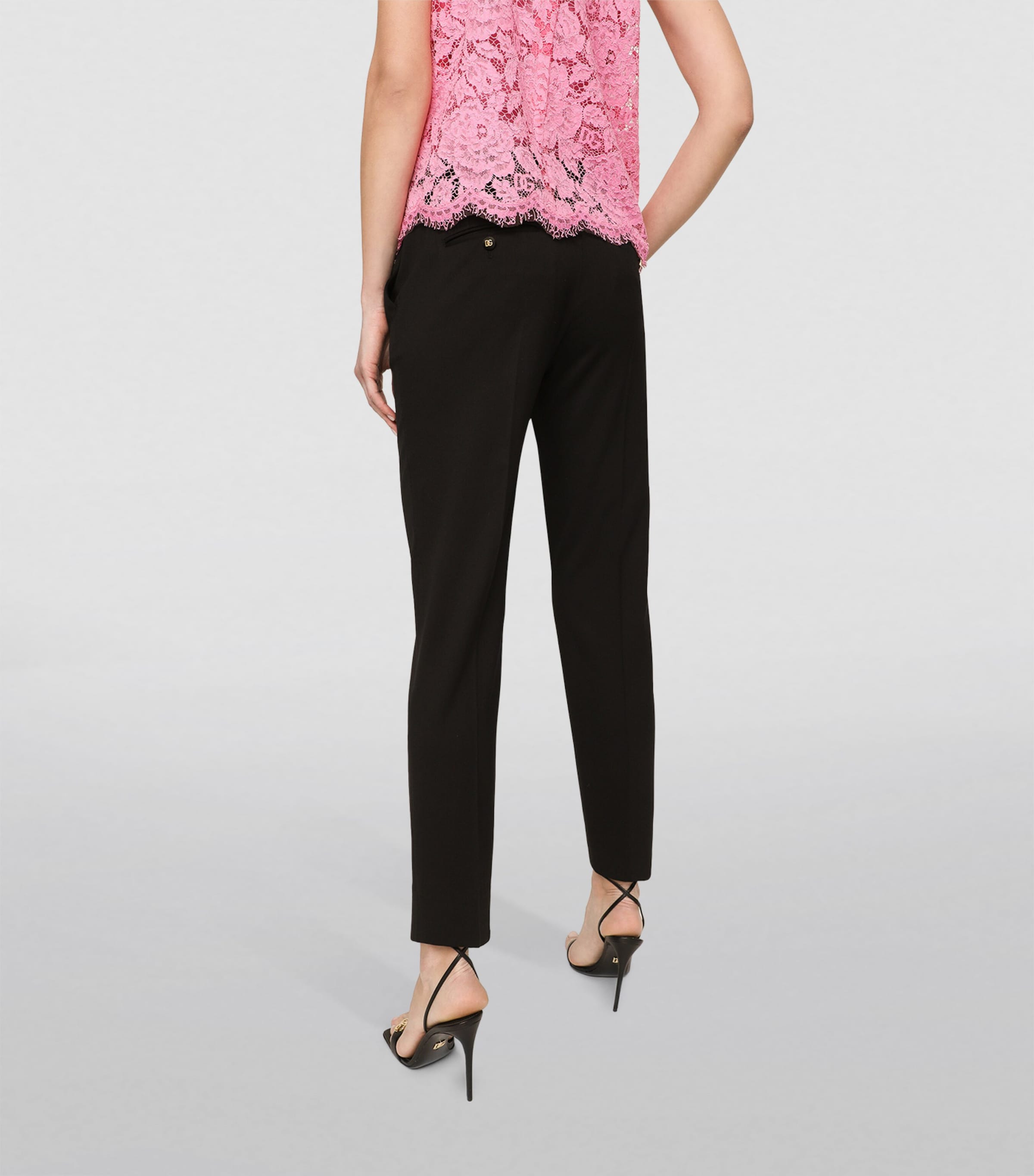 Gabardine Trousers N0000-BLACK Image 5