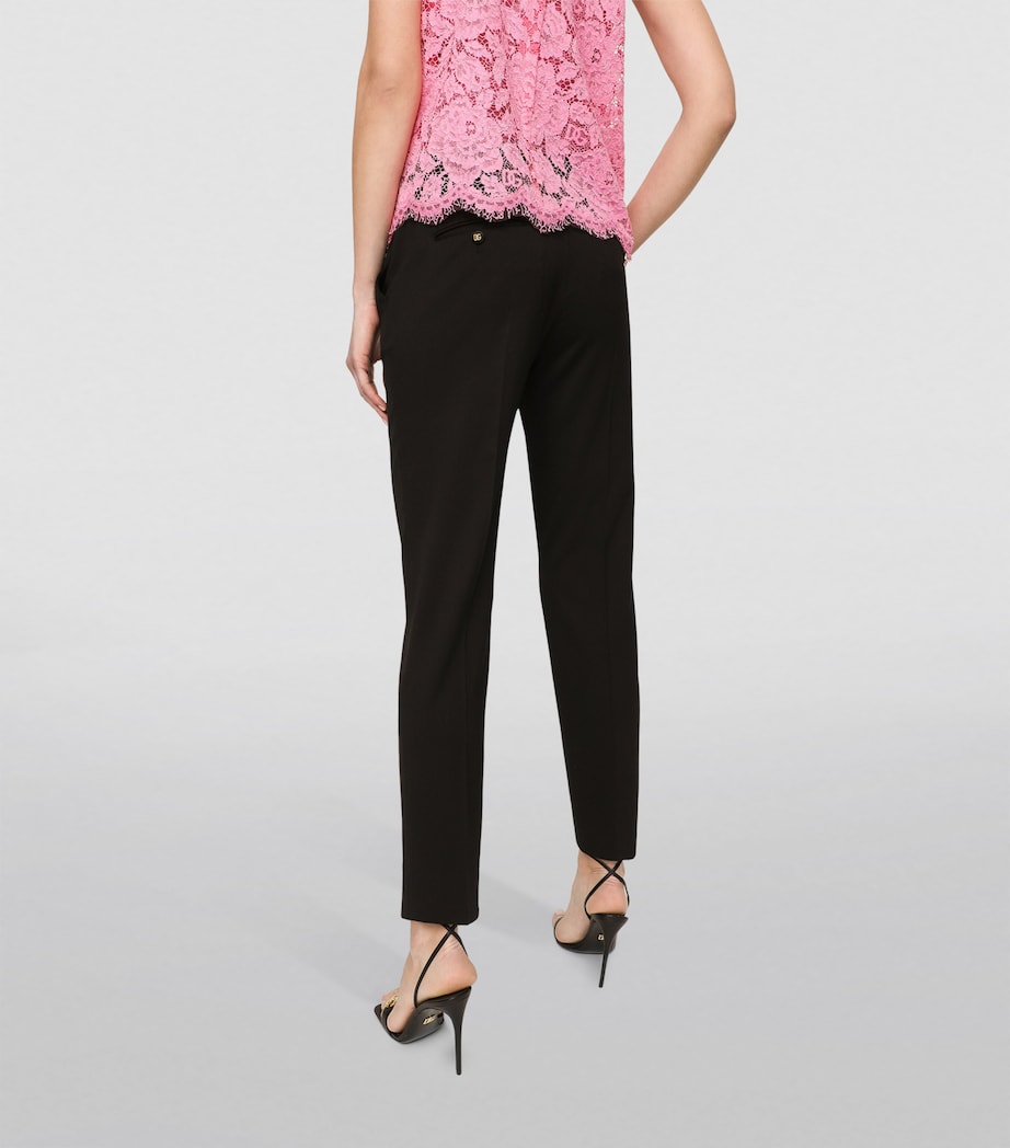 Gabardine Trousers N0000-BLACK Image 5