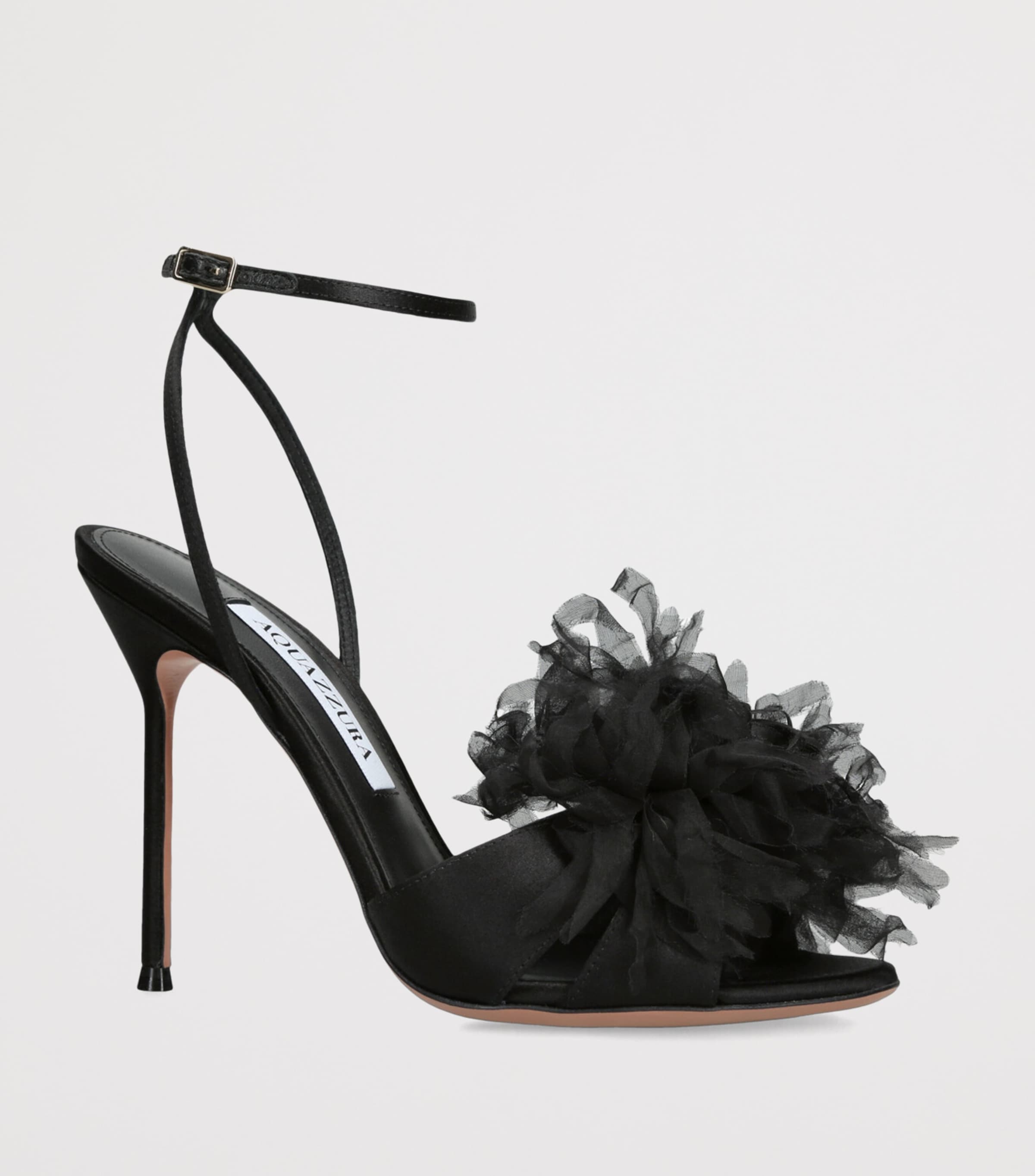 Satin Poème Sandals 105 BLACK Image 3