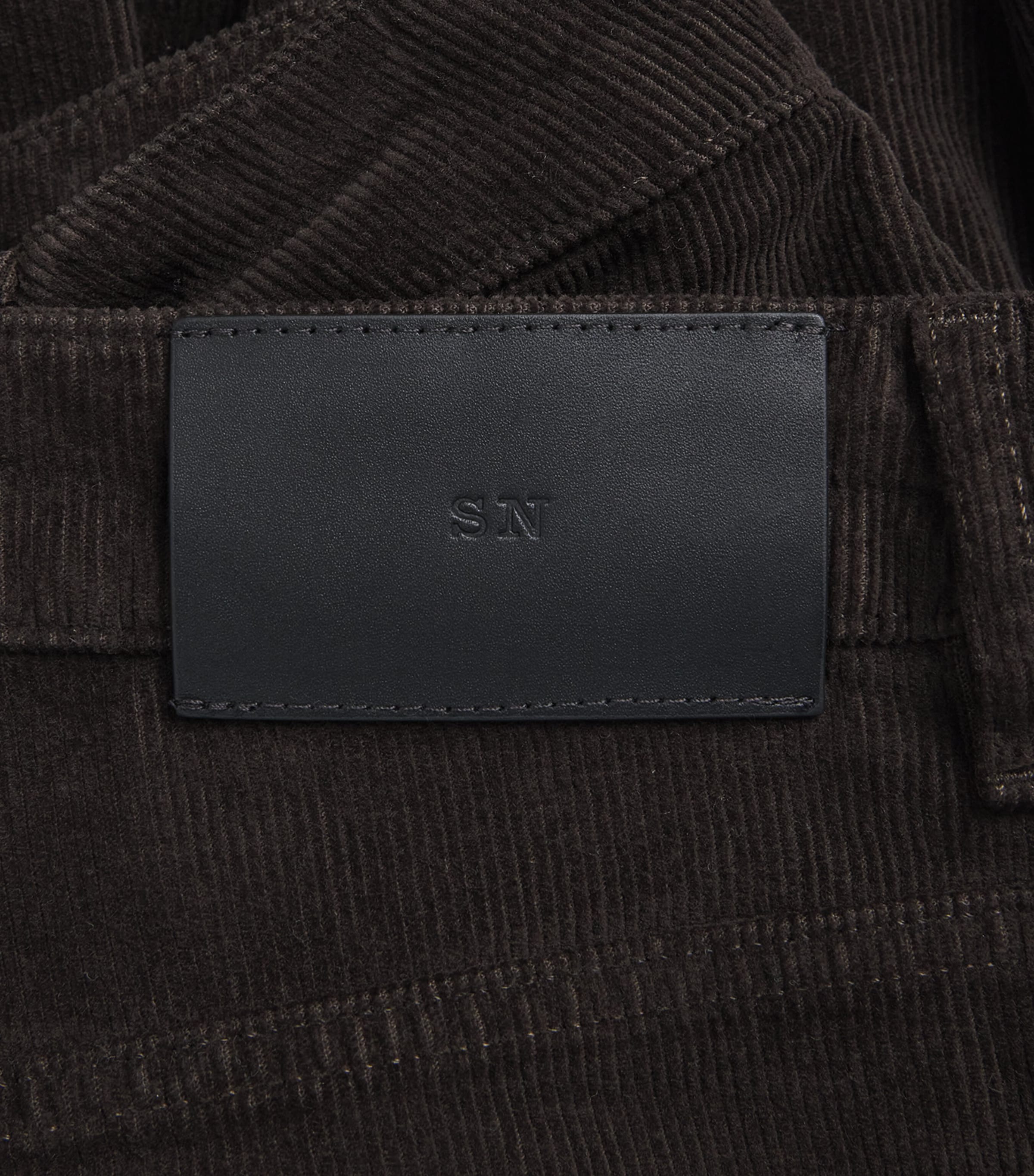 Studio Nicholson Mens Corduroy Riso Trousers Coffee Image 6