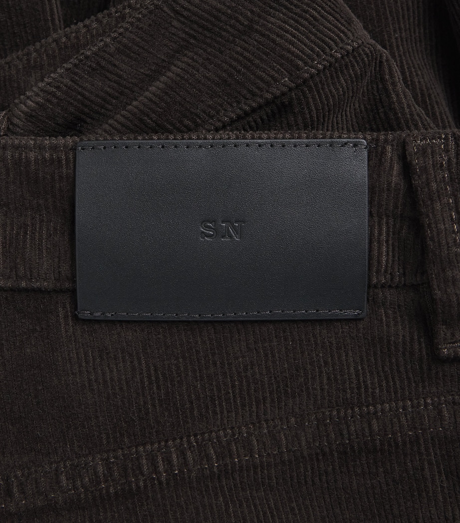 Studio Nicholson Mens Corduroy Riso Trousers Coffee Image 6