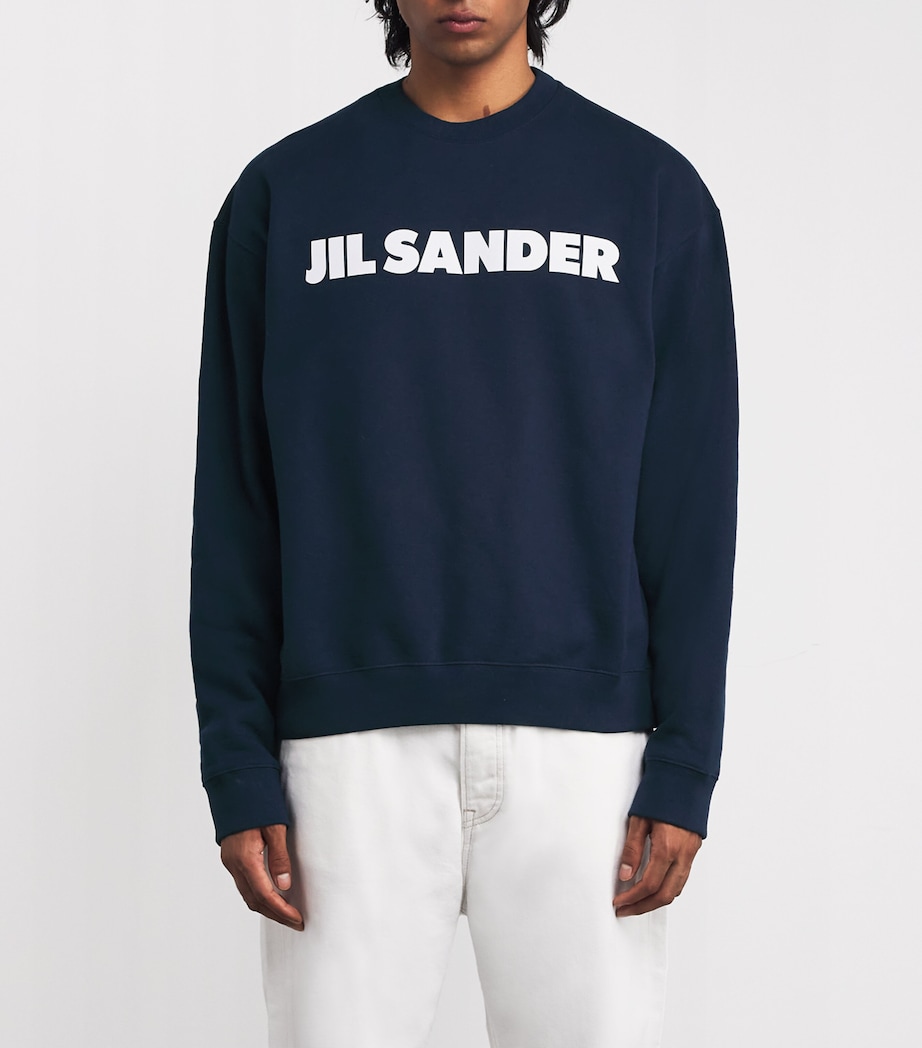 Cotton Logo Sweatshirt VIOLET NIGHT Image 3