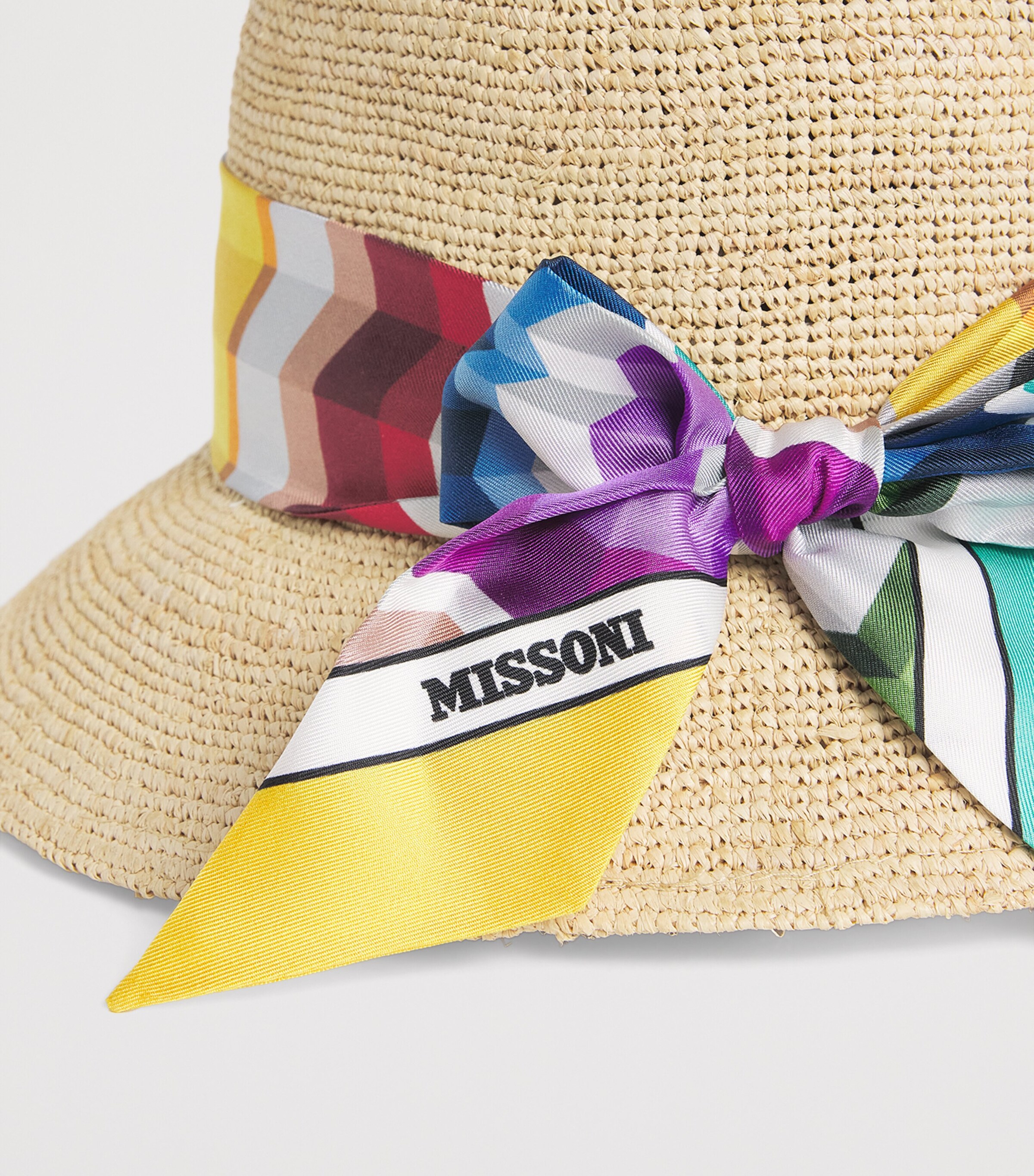 Missoni Silk-Trim Straw Hat Image 5