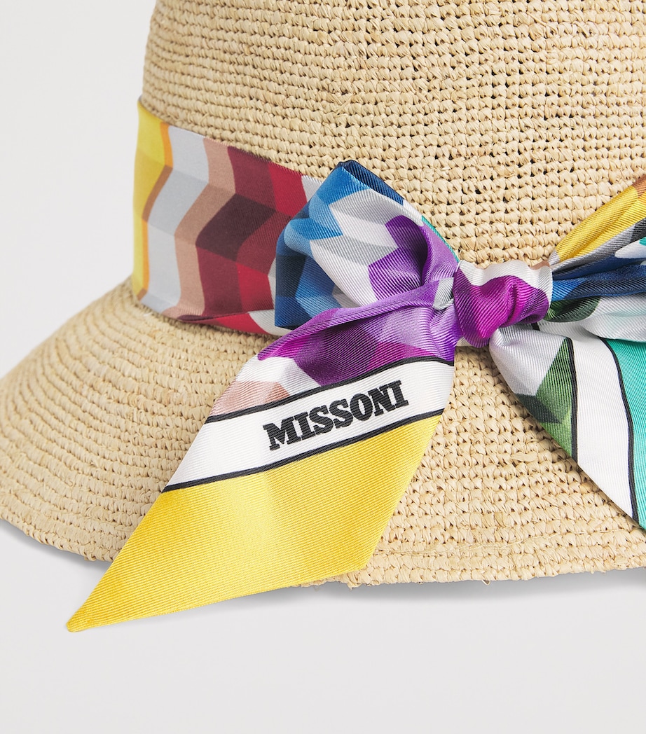 Missoni Silk-Trim Straw Hat Image 5