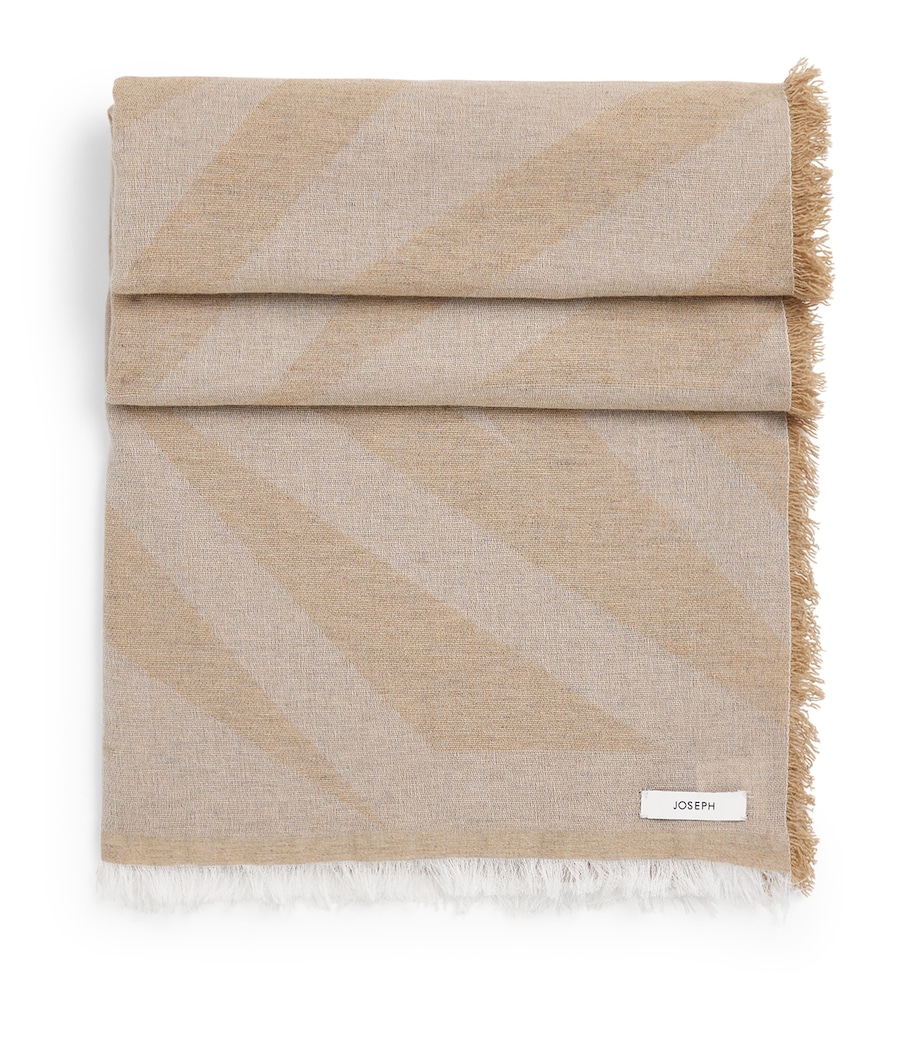 Joseph Wool-Blend Printed Azalea Scarf Powder/marble Image 1