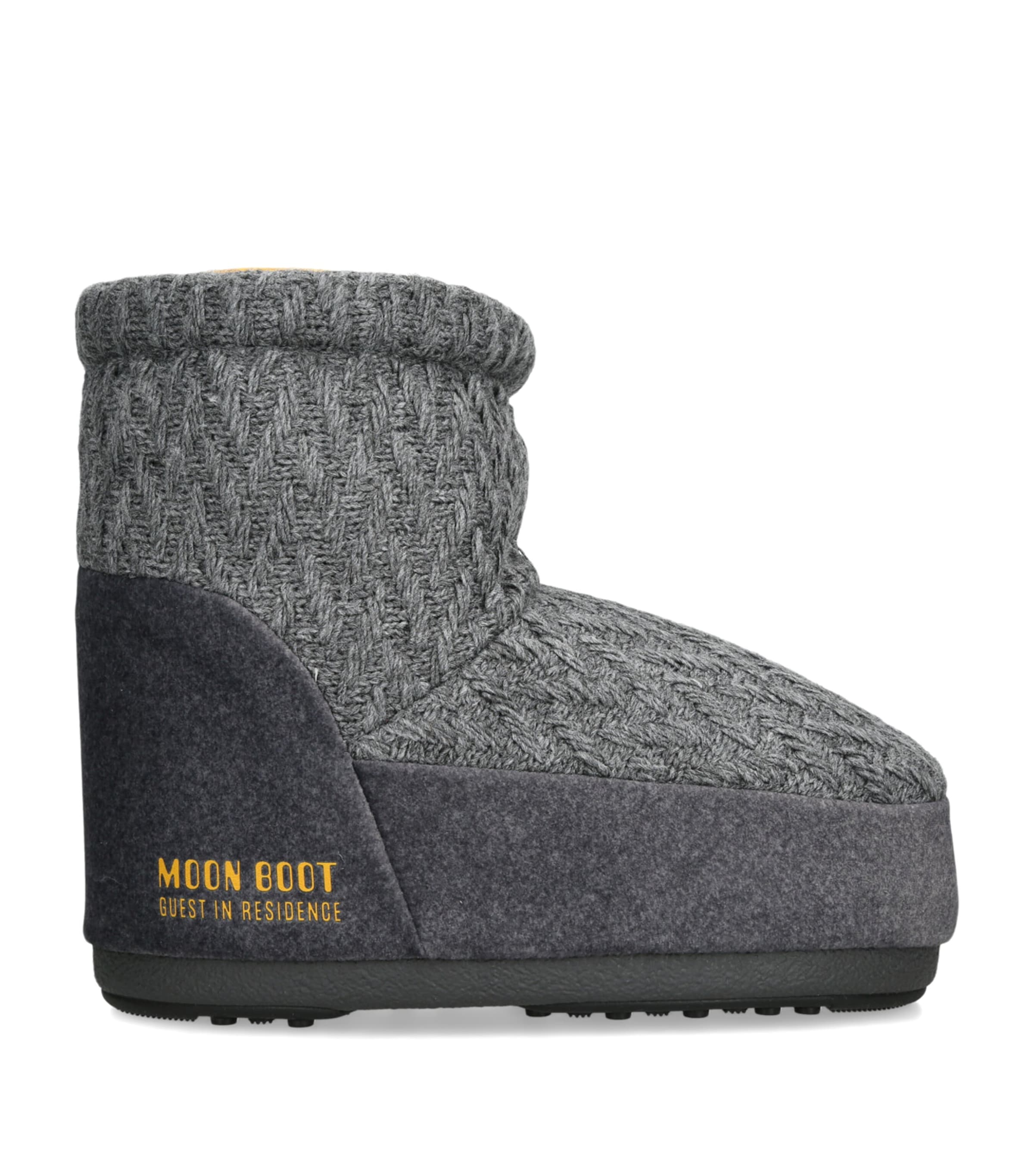Moon Boot X Guest In Residence Knitted Icon Low Boots In Multi
