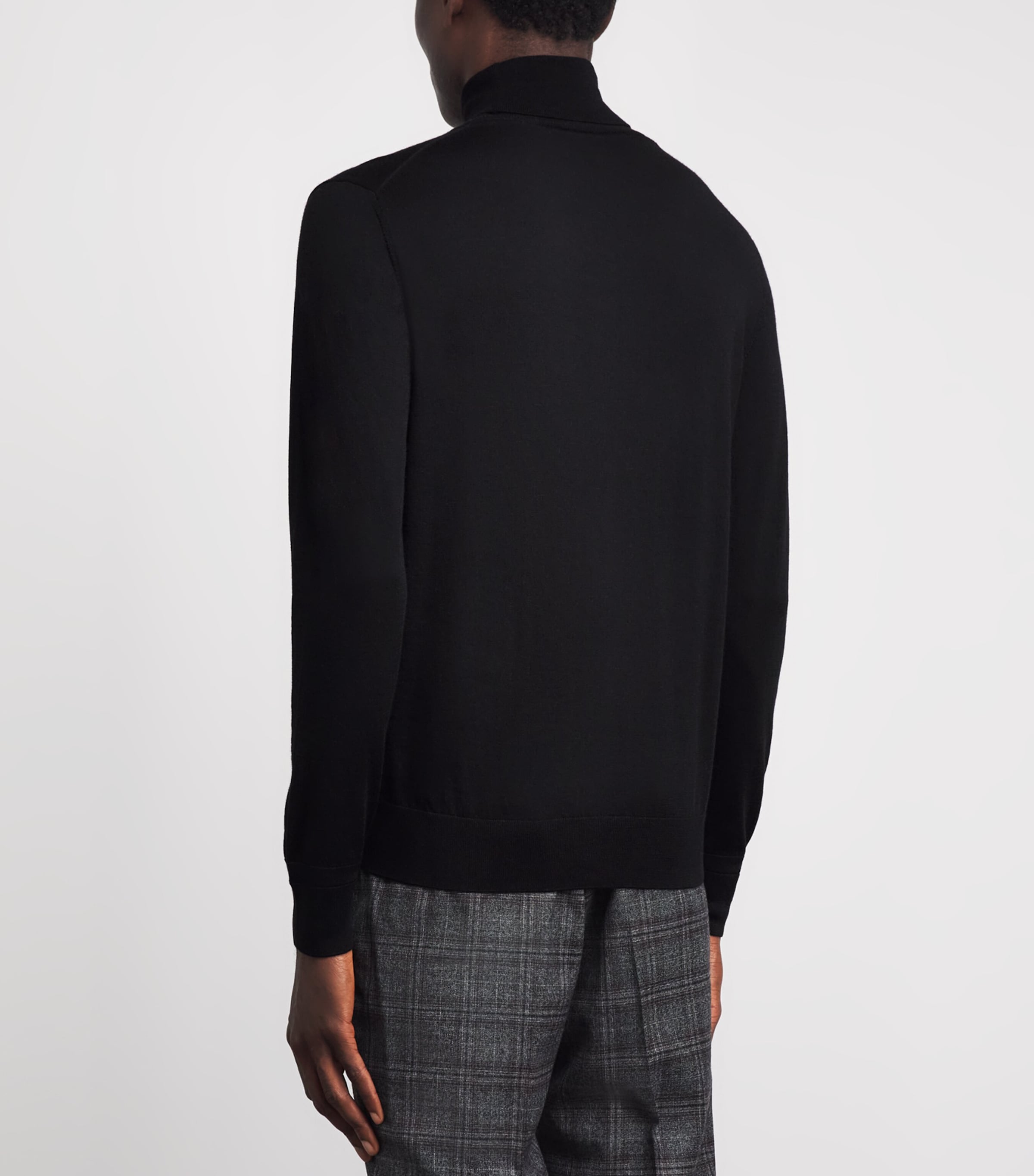 Isaia Mens Wool Rollneck Sweater Image 5