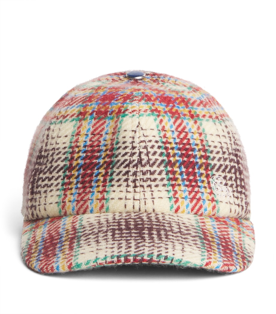 GOD'S TRUE CASHMERE x JOOPITER Cashmere Tartan Balance Fincher Cap Lapis Lazuli Image 1